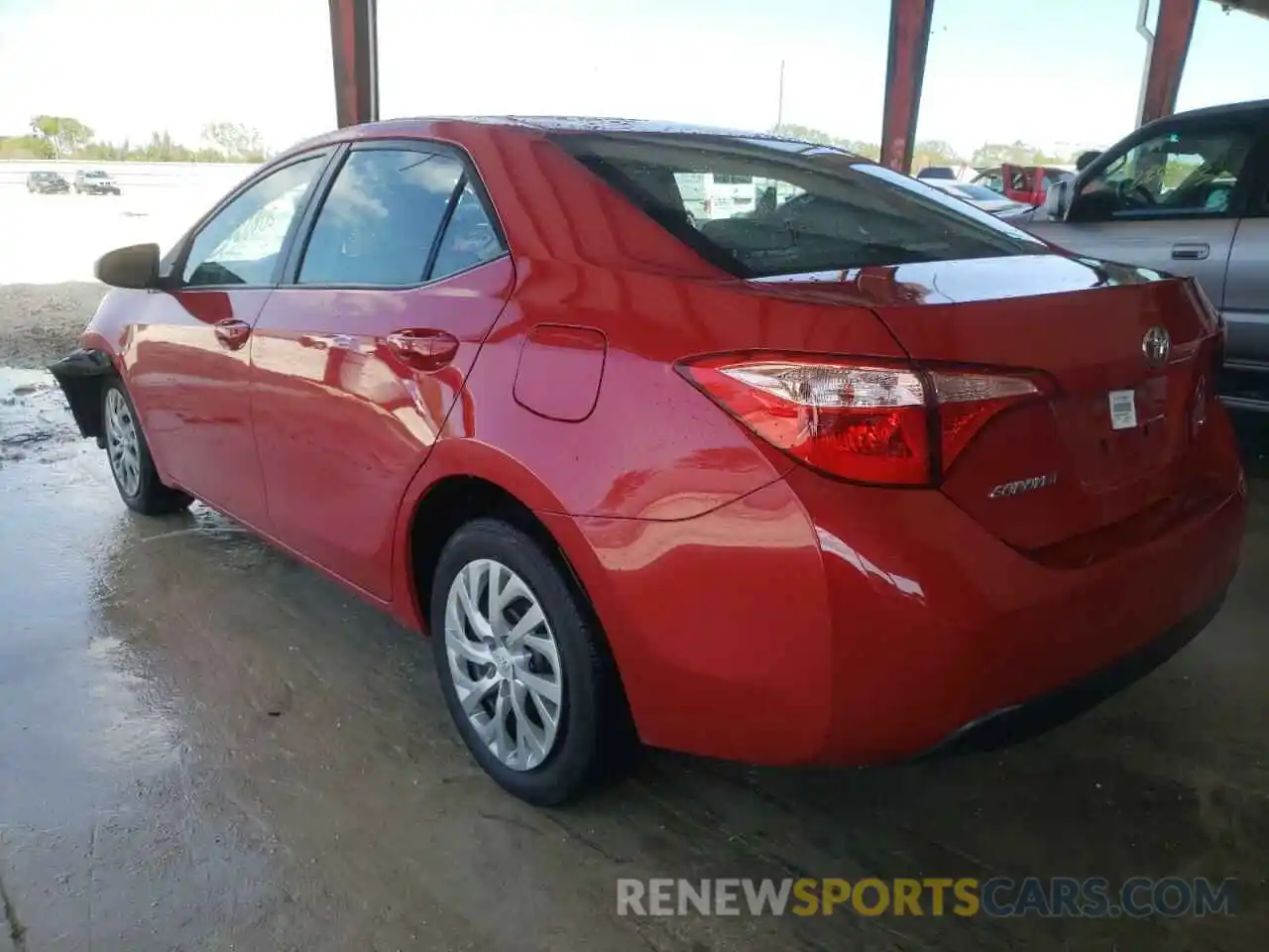 3 Photograph of a damaged car 2T1BURHE4KC220607 TOYOTA COROLLA 2019