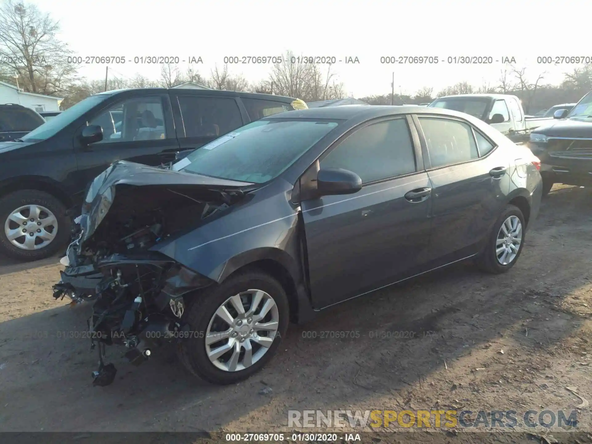 2 Фотография поврежденного автомобиля 2T1BURHE4KC220784 TOYOTA COROLLA 2019