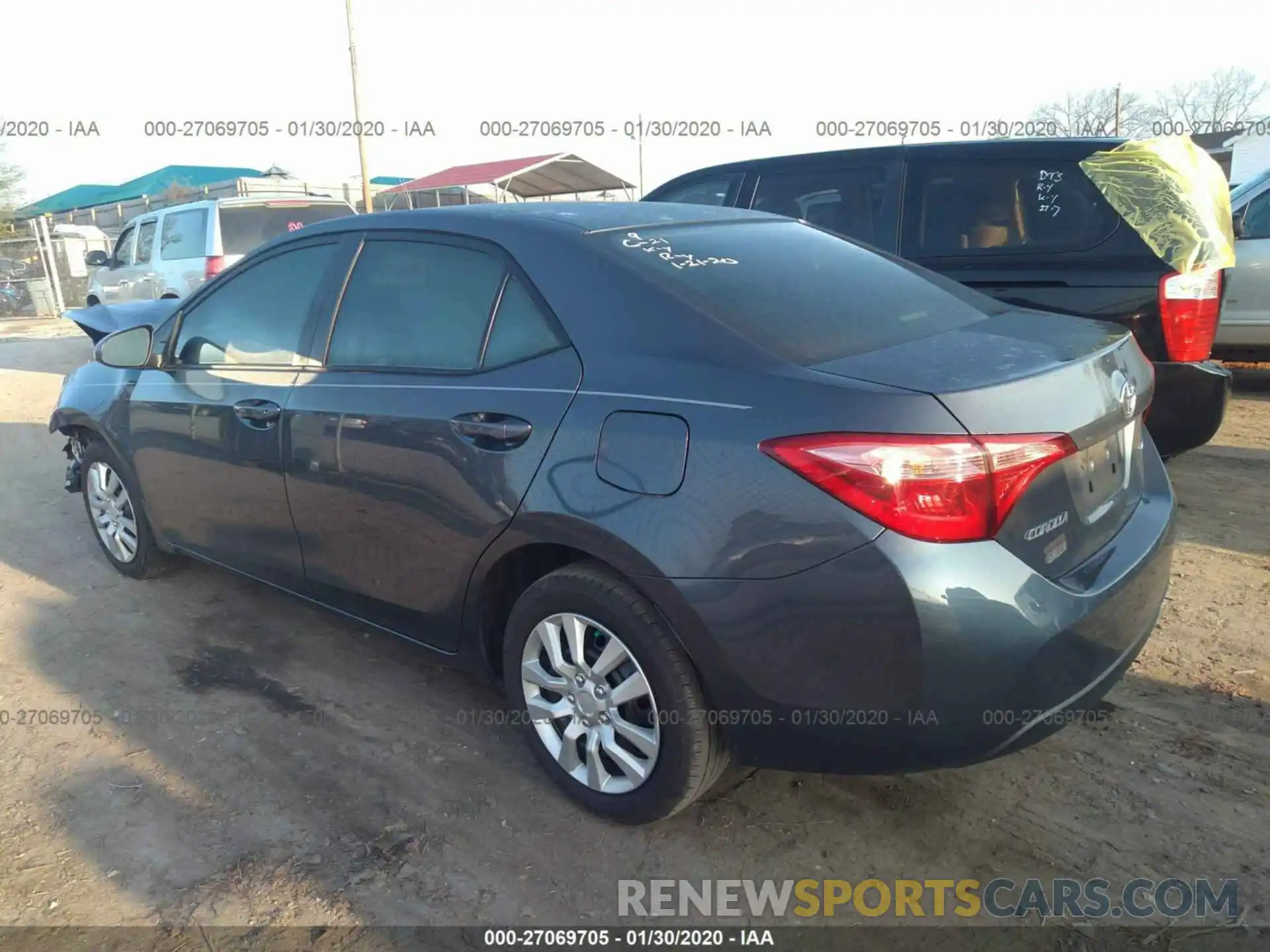 3 Photograph of a damaged car 2T1BURHE4KC220784 TOYOTA COROLLA 2019