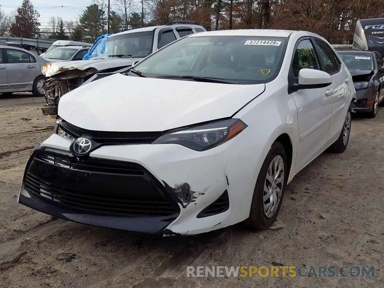 2 Photograph of a damaged car 2T1BURHE4KC221868 TOYOTA COROLLA 2019