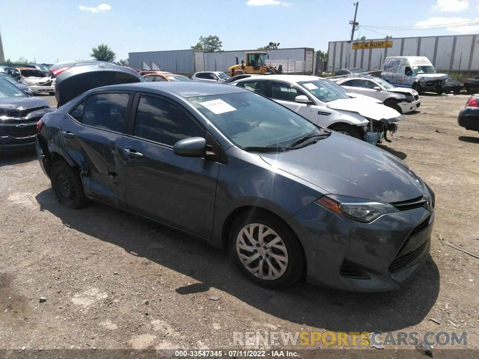 1 Photograph of a damaged car 2T1BURHE4KC222101 TOYOTA COROLLA 2019