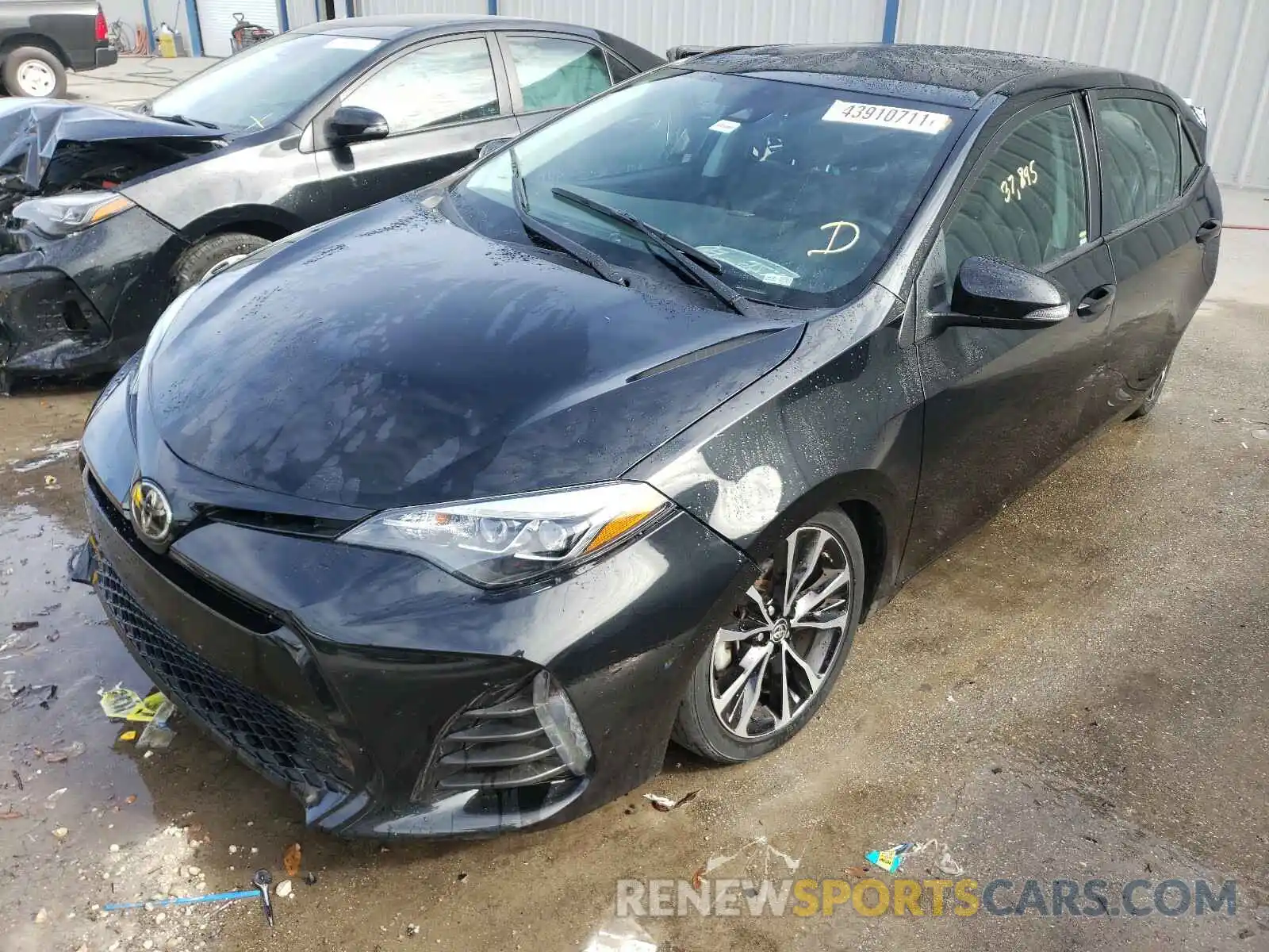 2 Photograph of a damaged car 2T1BURHE4KC222129 TOYOTA COROLLA 2019