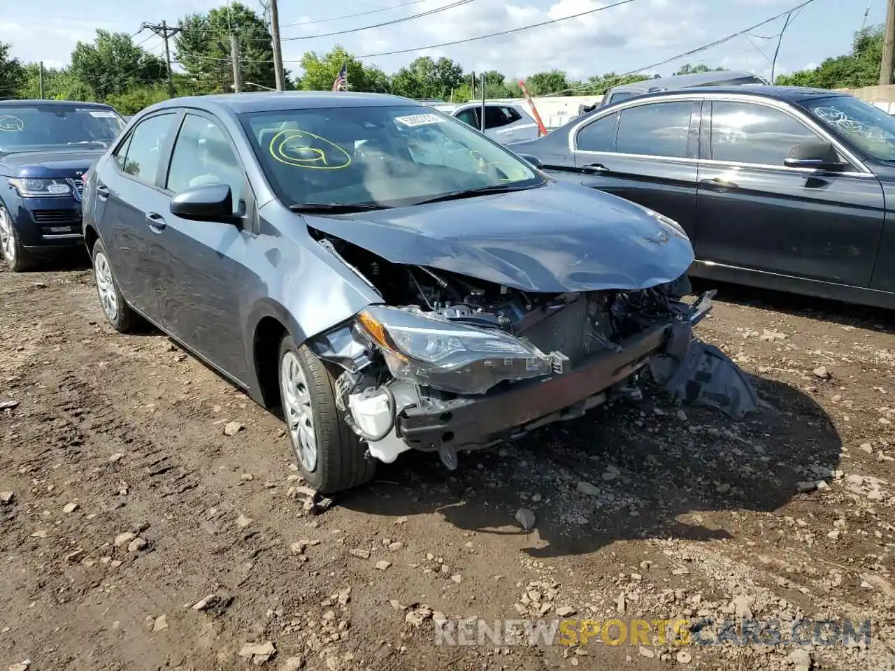 1 Photograph of a damaged car 2T1BURHE4KC222728 TOYOTA COROLLA 2019