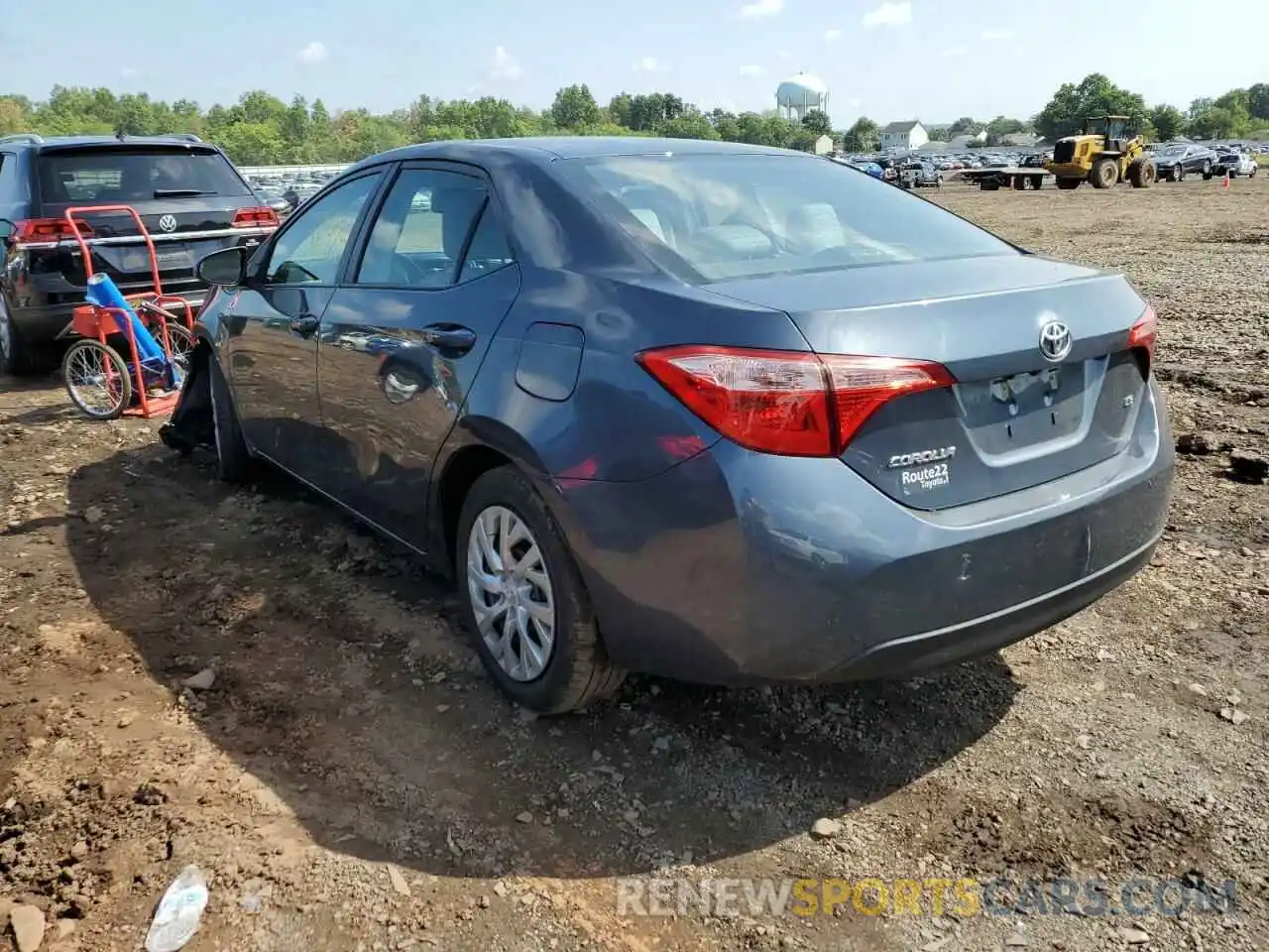 3 Photograph of a damaged car 2T1BURHE4KC222728 TOYOTA COROLLA 2019