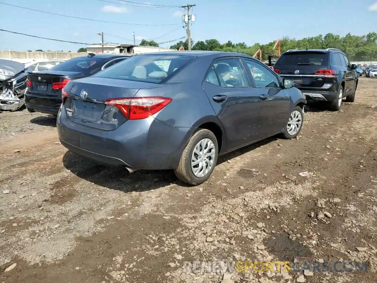 4 Photograph of a damaged car 2T1BURHE4KC222728 TOYOTA COROLLA 2019