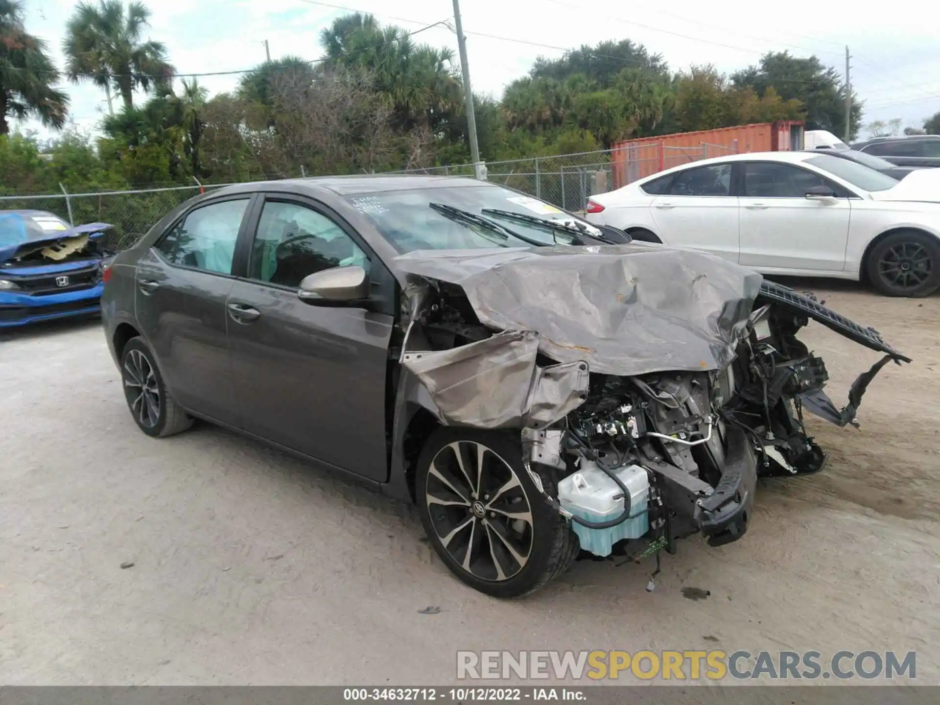 1 Photograph of a damaged car 2T1BURHE4KC224186 TOYOTA COROLLA 2019