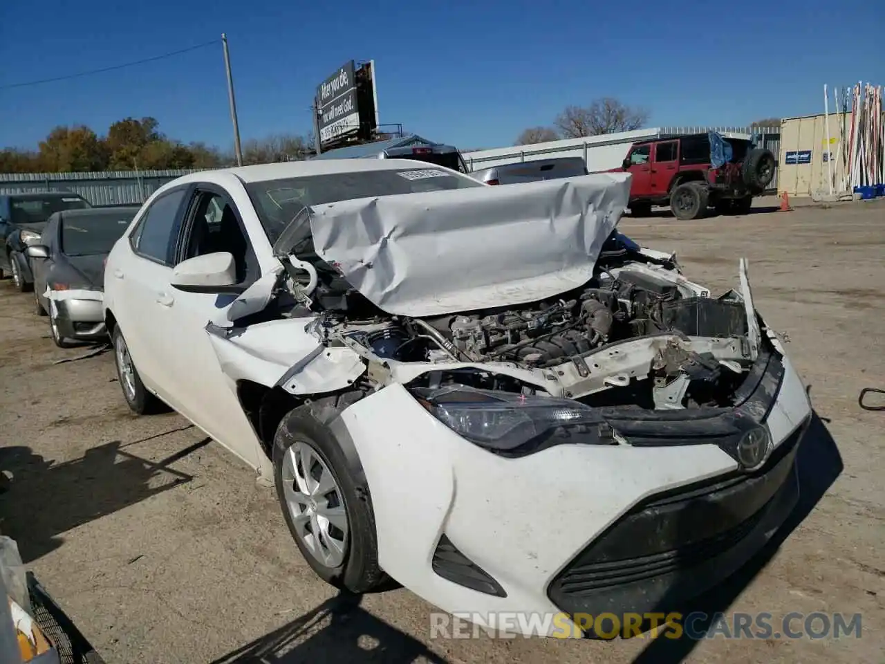 1 Photograph of a damaged car 2T1BURHE4KC224477 TOYOTA COROLLA 2019