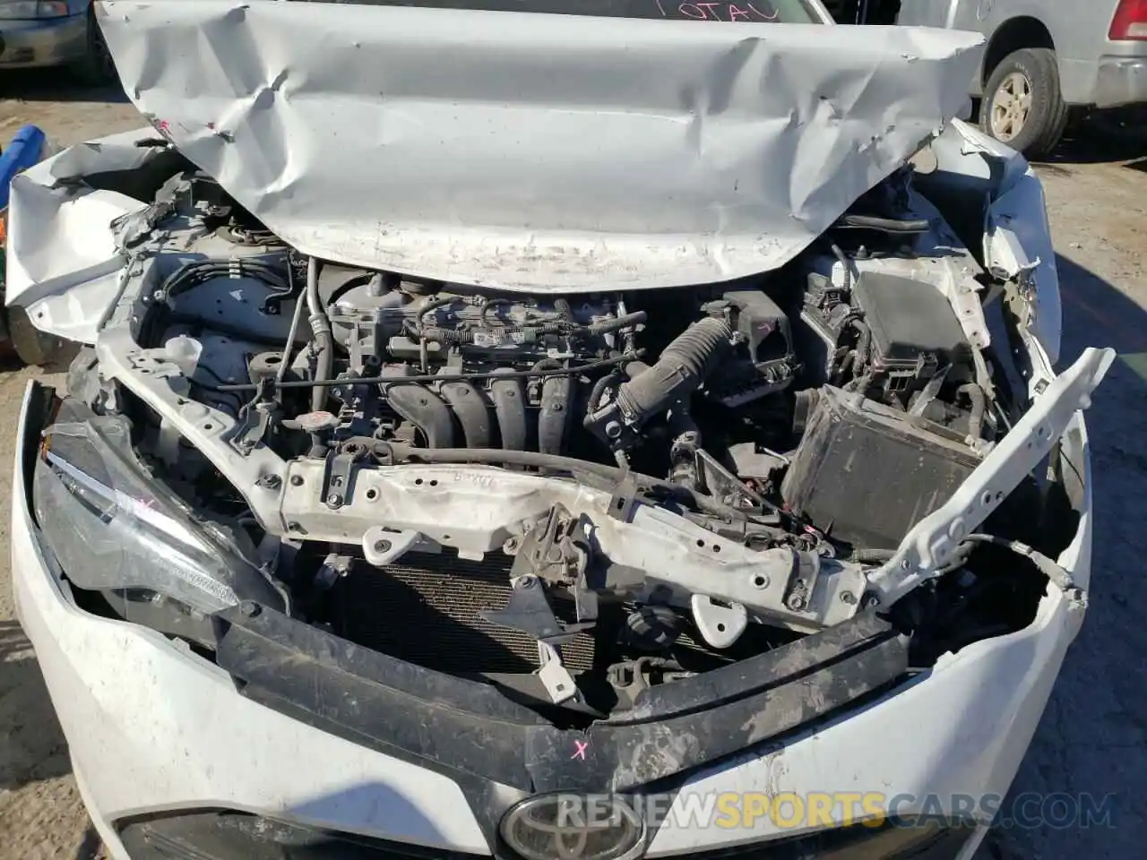 7 Photograph of a damaged car 2T1BURHE4KC224477 TOYOTA COROLLA 2019