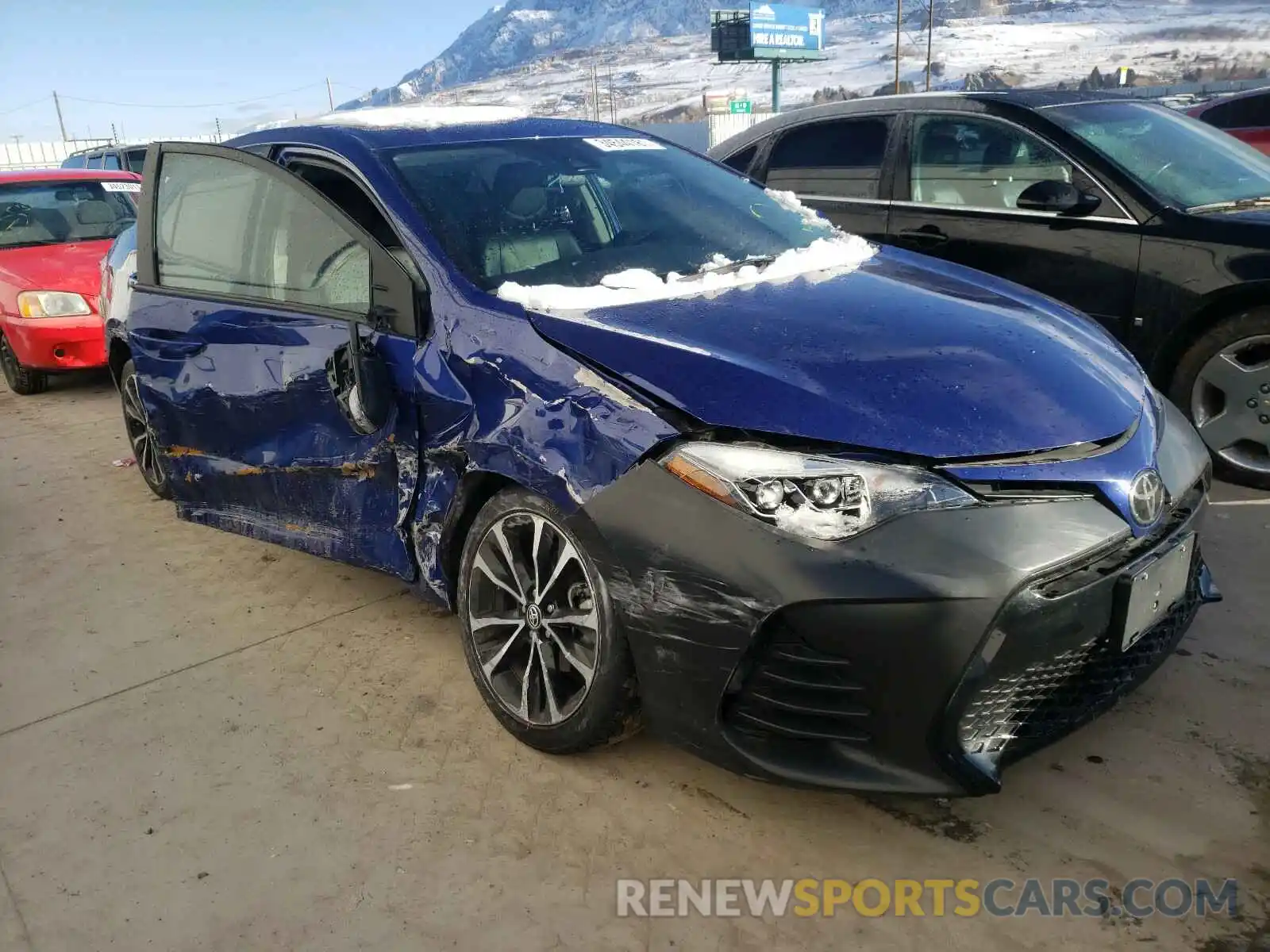 1 Photograph of a damaged car 2T1BURHE4KC224558 TOYOTA COROLLA 2019