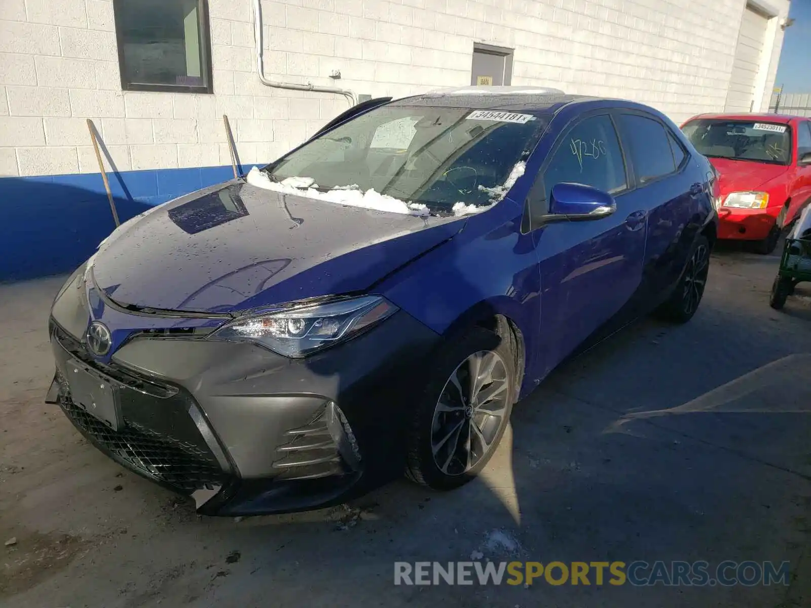 2 Photograph of a damaged car 2T1BURHE4KC224558 TOYOTA COROLLA 2019