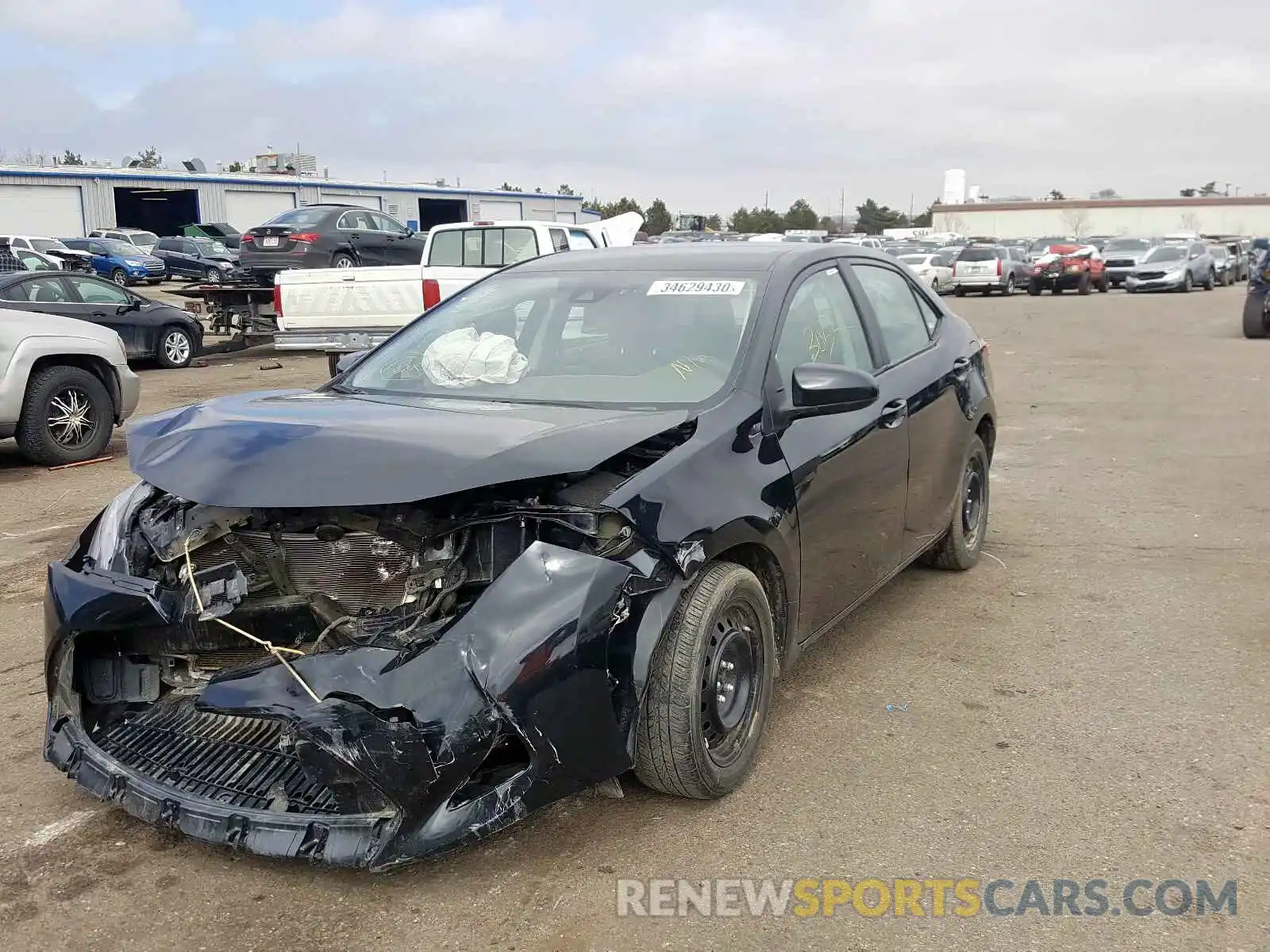 2 Photograph of a damaged car 2T1BURHE4KC224589 TOYOTA COROLLA 2019