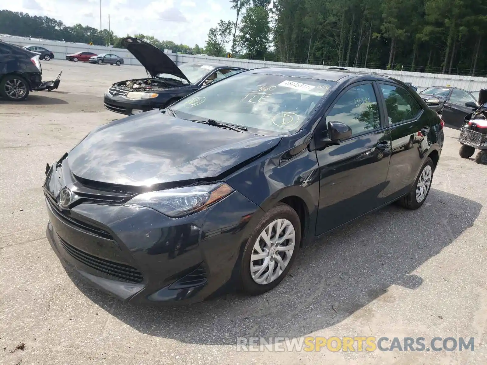 2 Photograph of a damaged car 2T1BURHE4KC224995 TOYOTA COROLLA 2019