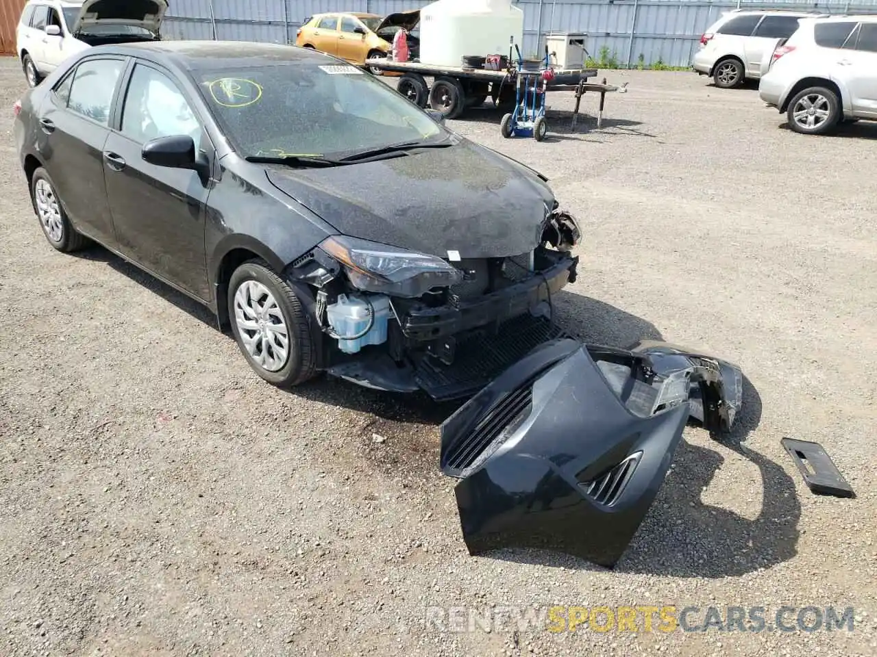 1 Photograph of a damaged car 2T1BURHE4KC225211 TOYOTA COROLLA 2019