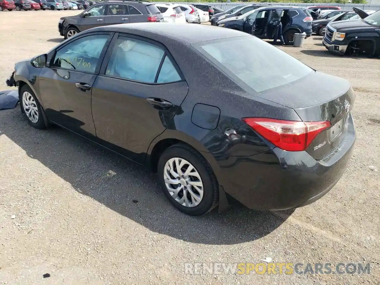 3 Photograph of a damaged car 2T1BURHE4KC225211 TOYOTA COROLLA 2019