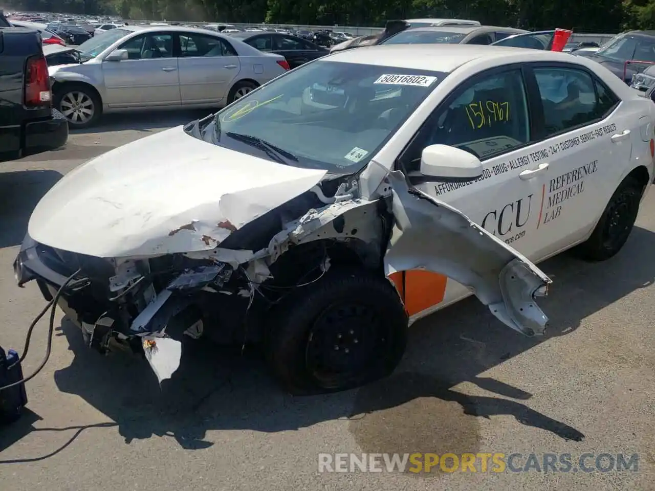 2 Photograph of a damaged car 2T1BURHE4KC225550 TOYOTA COROLLA 2019