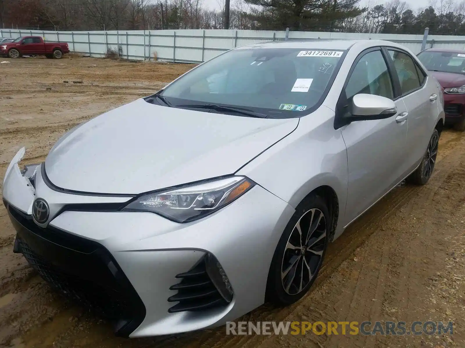 2 Photograph of a damaged car 2T1BURHE4KC225970 TOYOTA COROLLA 2019