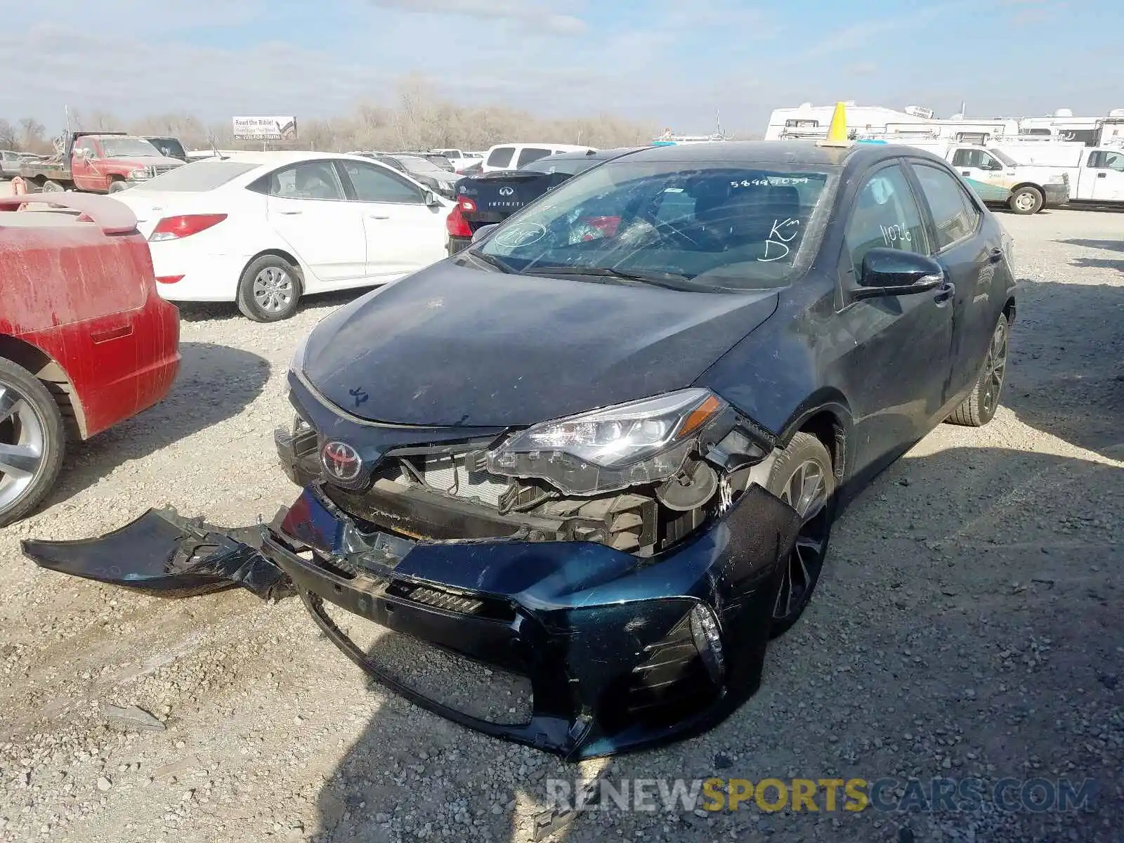 2 Photograph of a damaged car 2T1BURHE4KC226147 TOYOTA COROLLA 2019