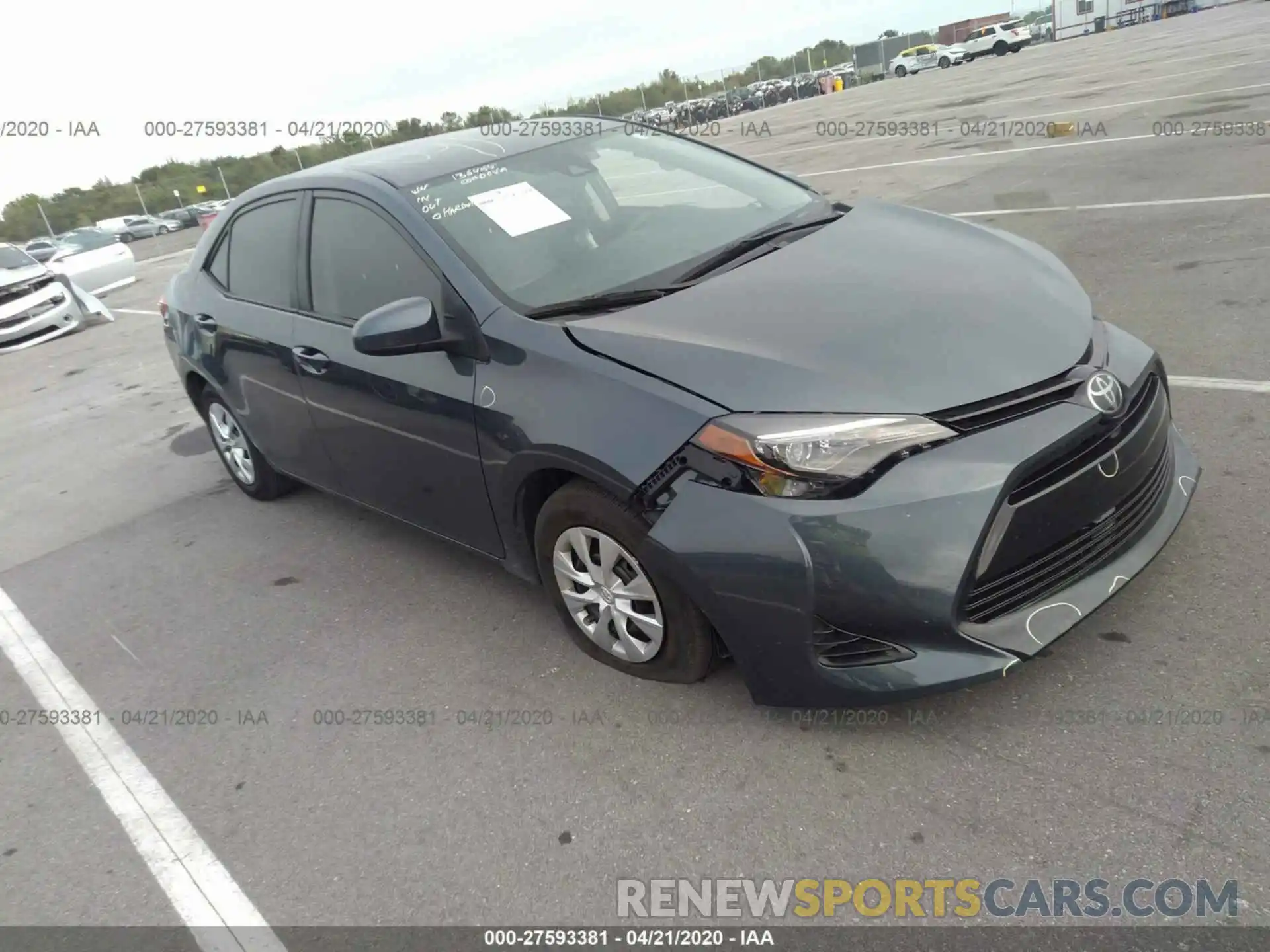 1 Photograph of a damaged car 2T1BURHE4KC226374 TOYOTA COROLLA 2019