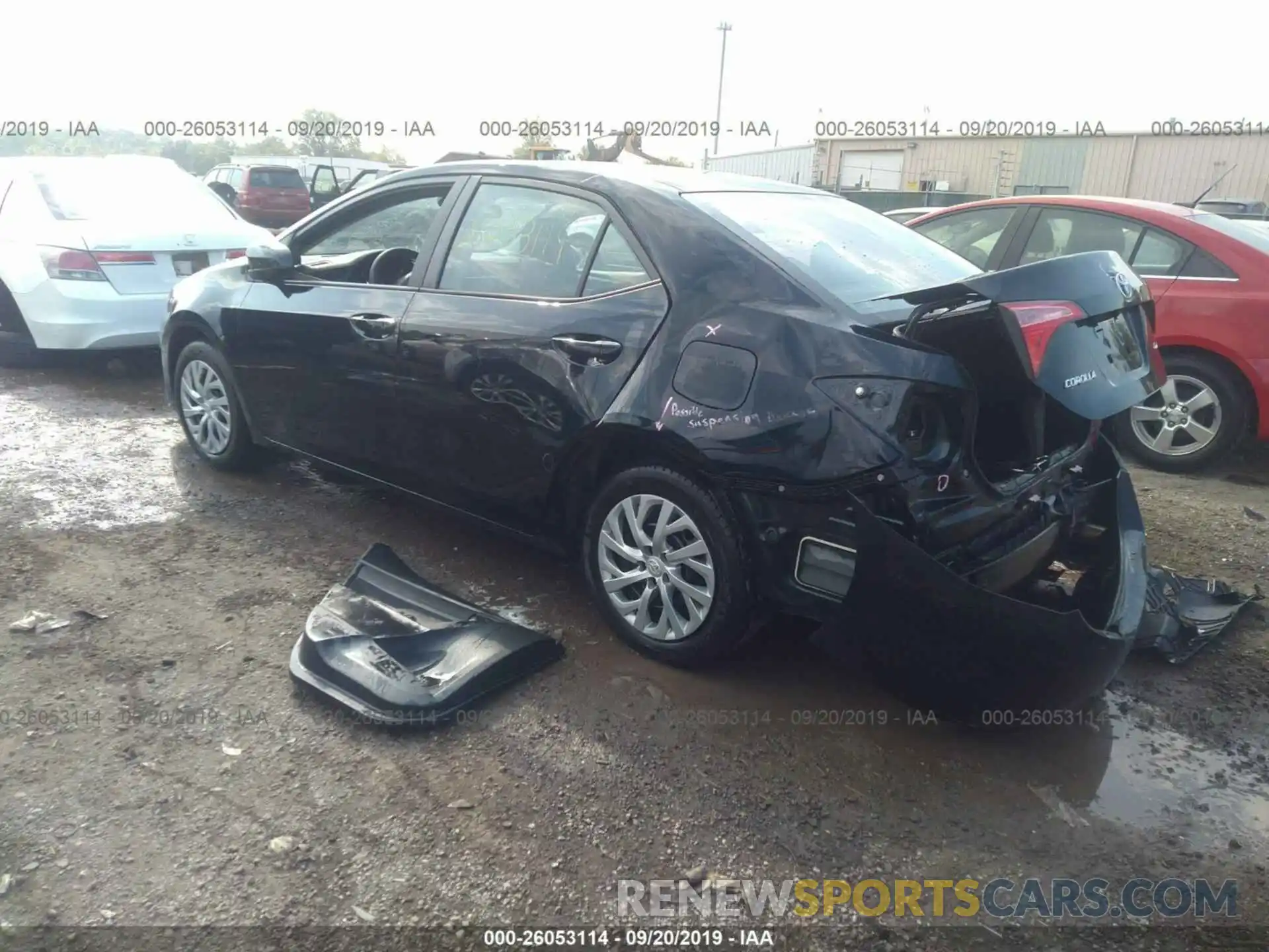 3 Photograph of a damaged car 2T1BURHE4KC227203 TOYOTA COROLLA 2019