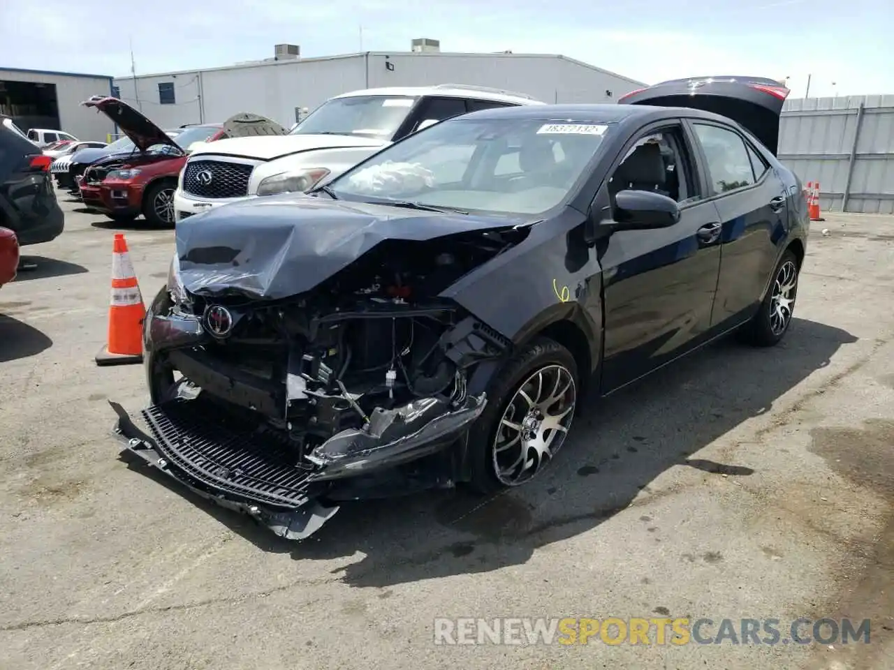 2 Photograph of a damaged car 2T1BURHE4KC227489 TOYOTA COROLLA 2019