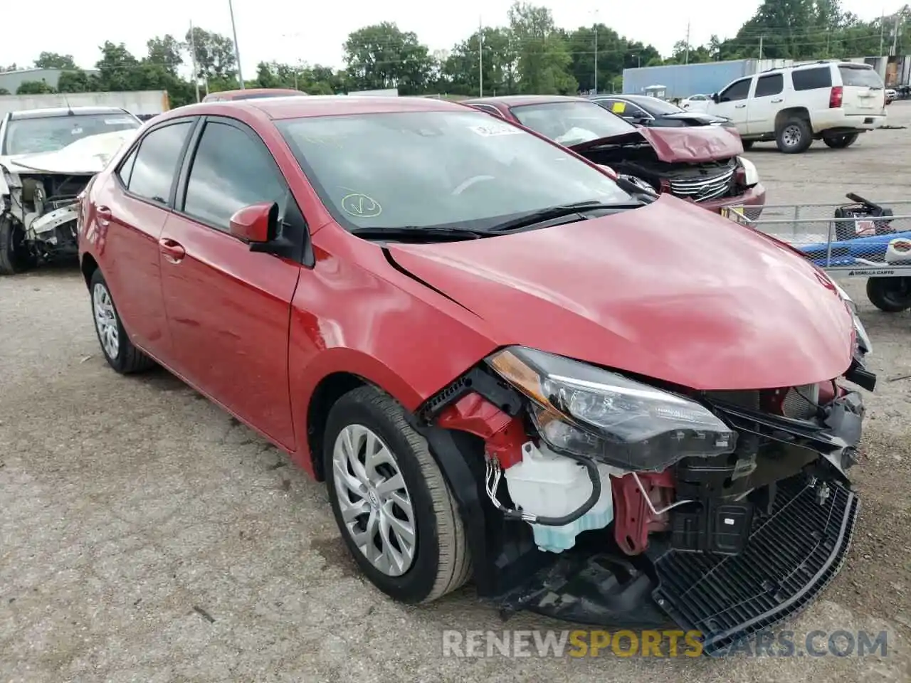 1 Photograph of a damaged car 2T1BURHE4KC228643 TOYOTA COROLLA 2019