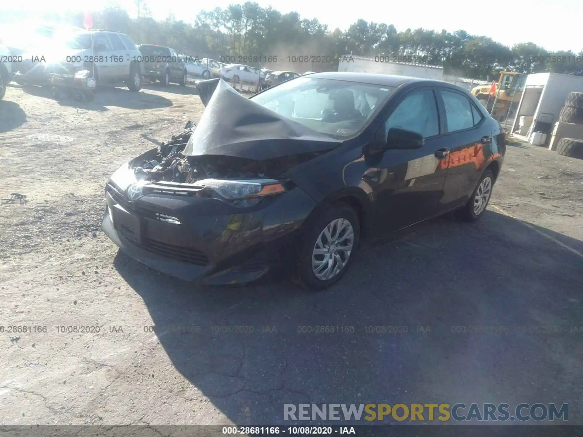 2 Photograph of a damaged car 2T1BURHE4KC229873 TOYOTA COROLLA 2019