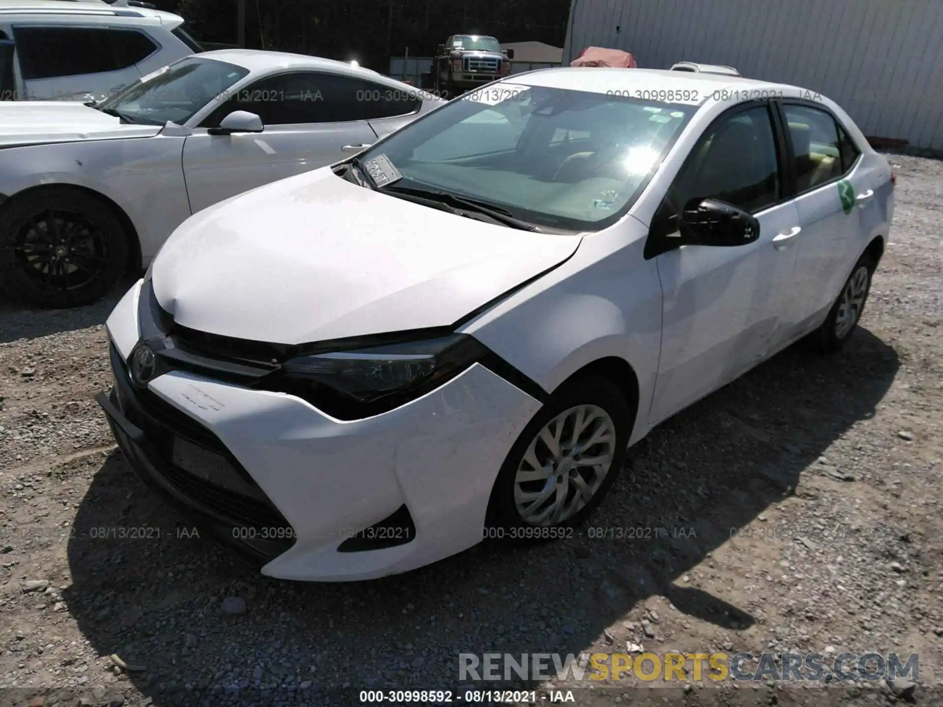 2 Photograph of a damaged car 2T1BURHE4KC230652 TOYOTA COROLLA 2019