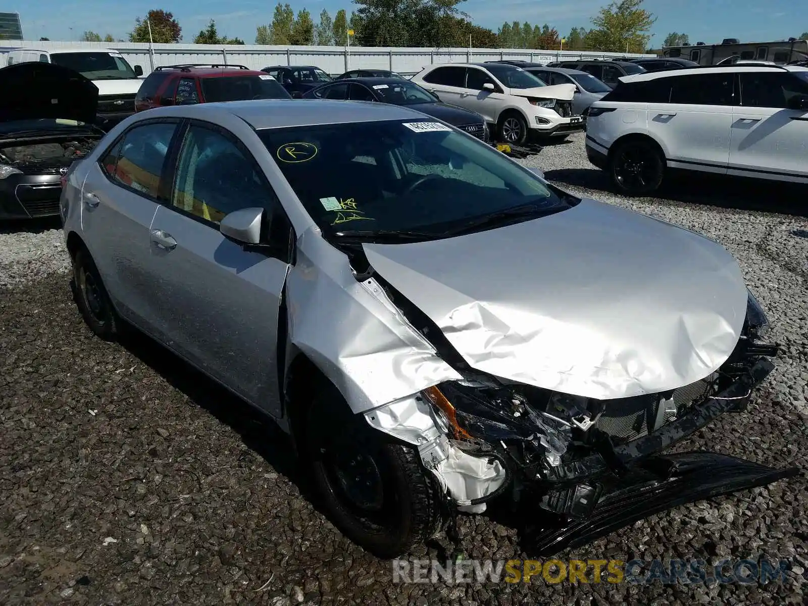 1 Photograph of a damaged car 2T1BURHE4KC232742 TOYOTA COROLLA 2019