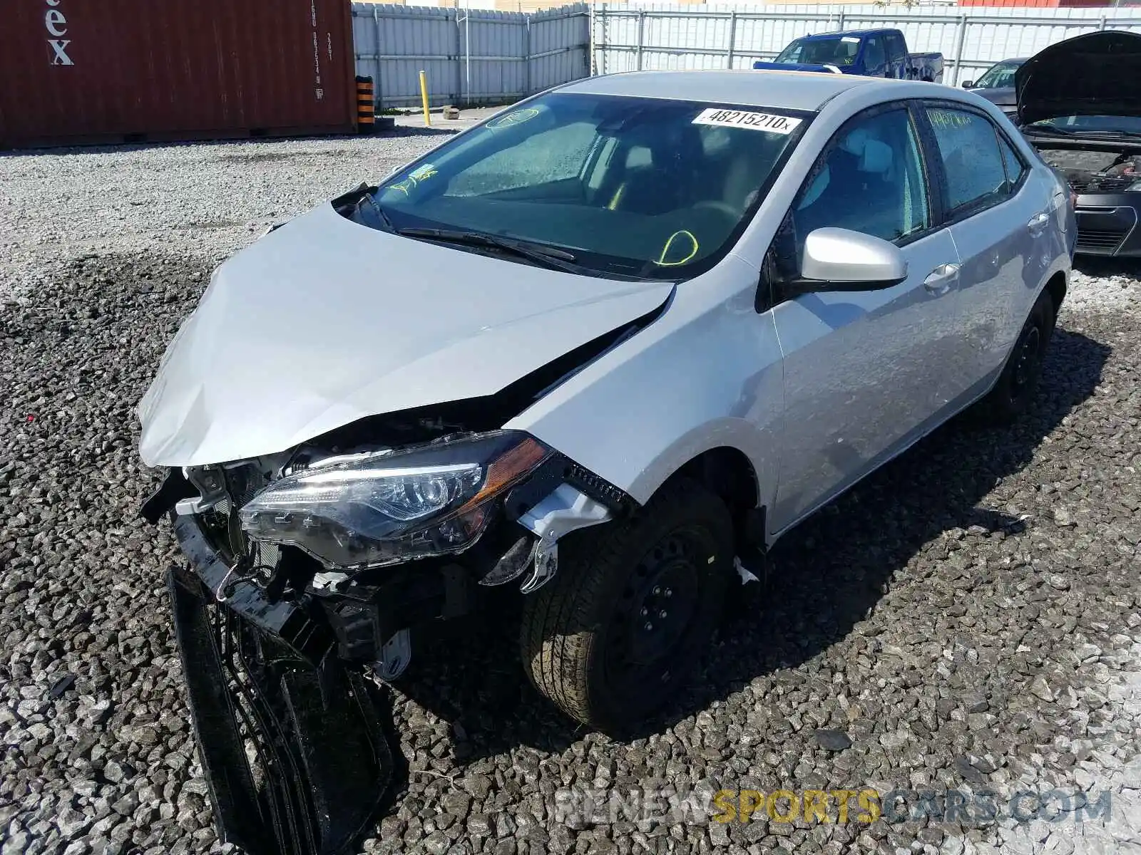 2 Photograph of a damaged car 2T1BURHE4KC232742 TOYOTA COROLLA 2019