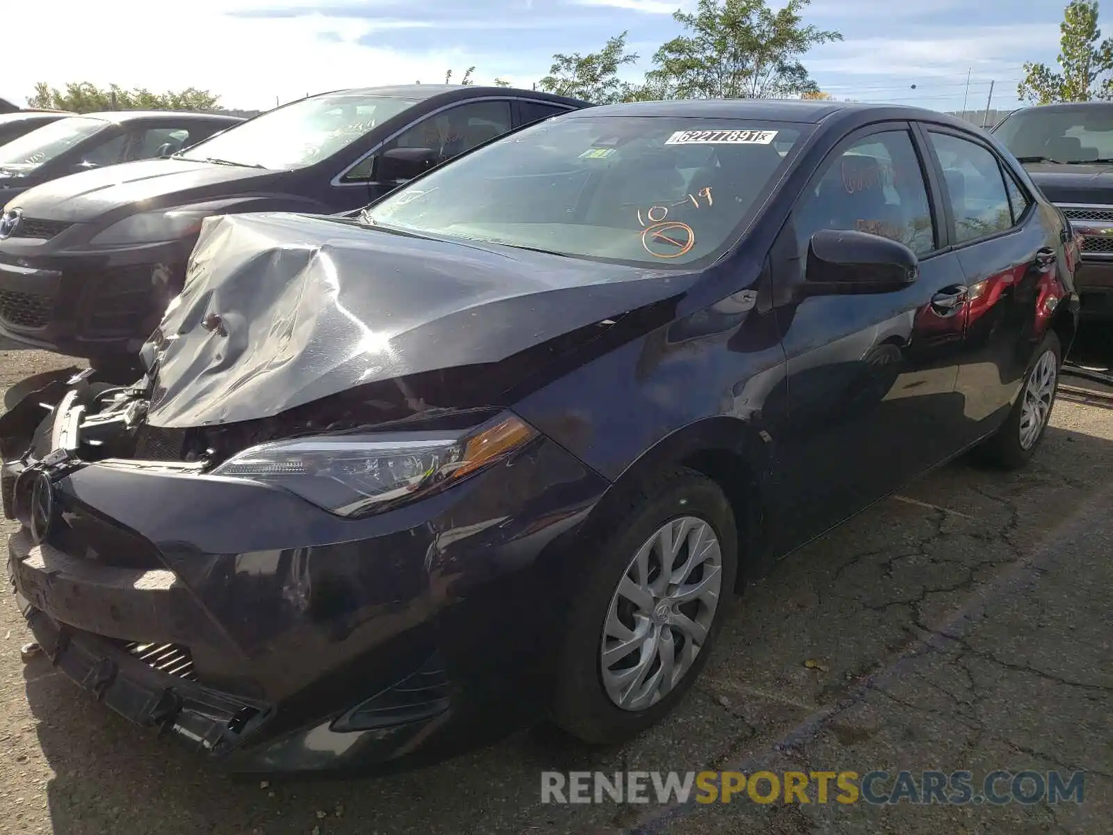 2 Photograph of a damaged car 2T1BURHE4KC232823 TOYOTA COROLLA 2019