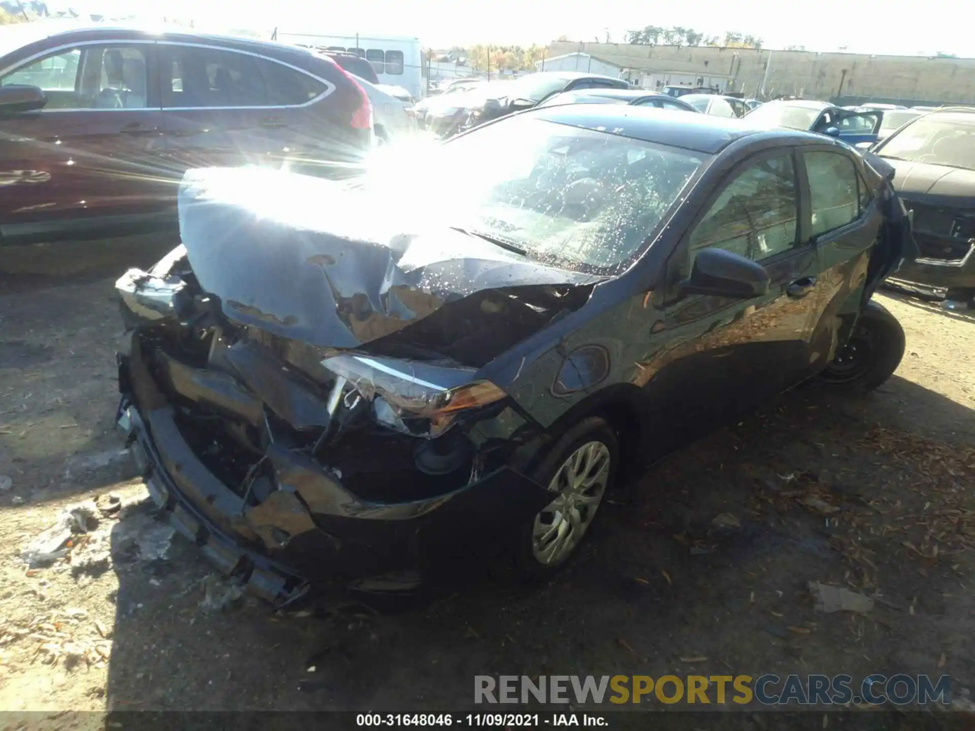 2 Photograph of a damaged car 2T1BURHE4KC233695 TOYOTA COROLLA 2019