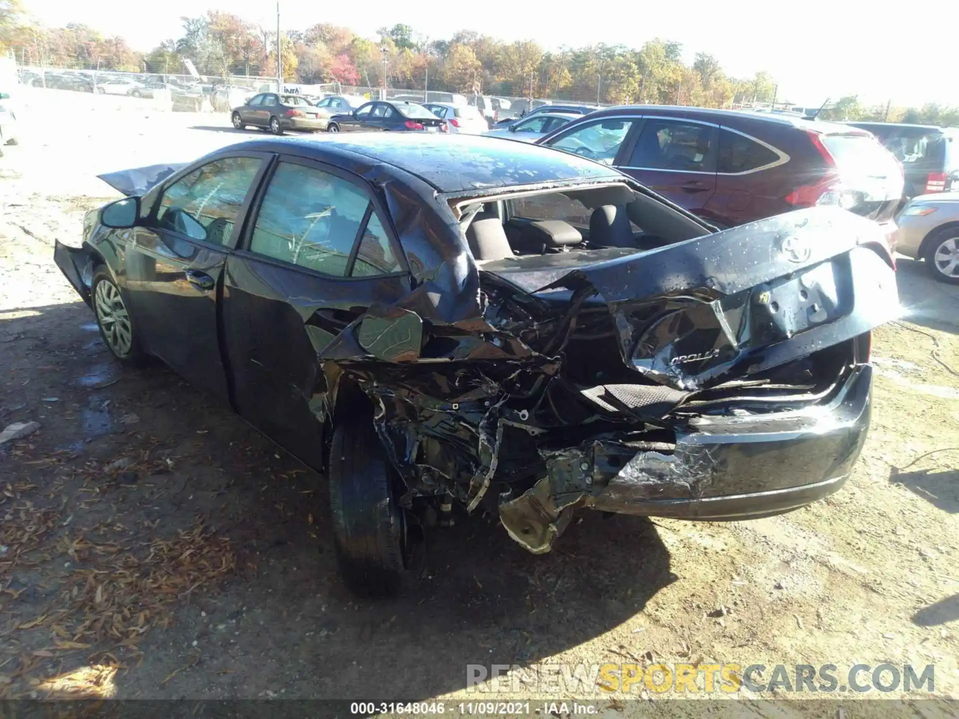 3 Photograph of a damaged car 2T1BURHE4KC233695 TOYOTA COROLLA 2019