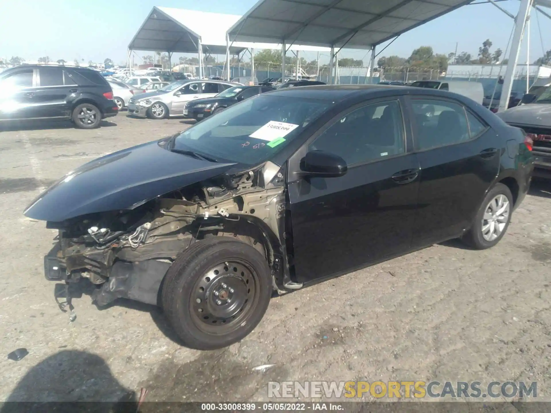 2 Photograph of a damaged car 2T1BURHE4KC233972 TOYOTA COROLLA 2019