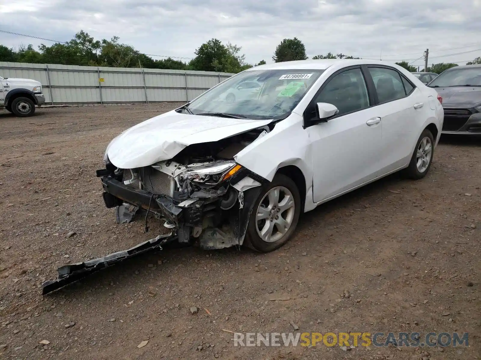 2 Photograph of a damaged car 2T1BURHE4KC234653 TOYOTA COROLLA 2019