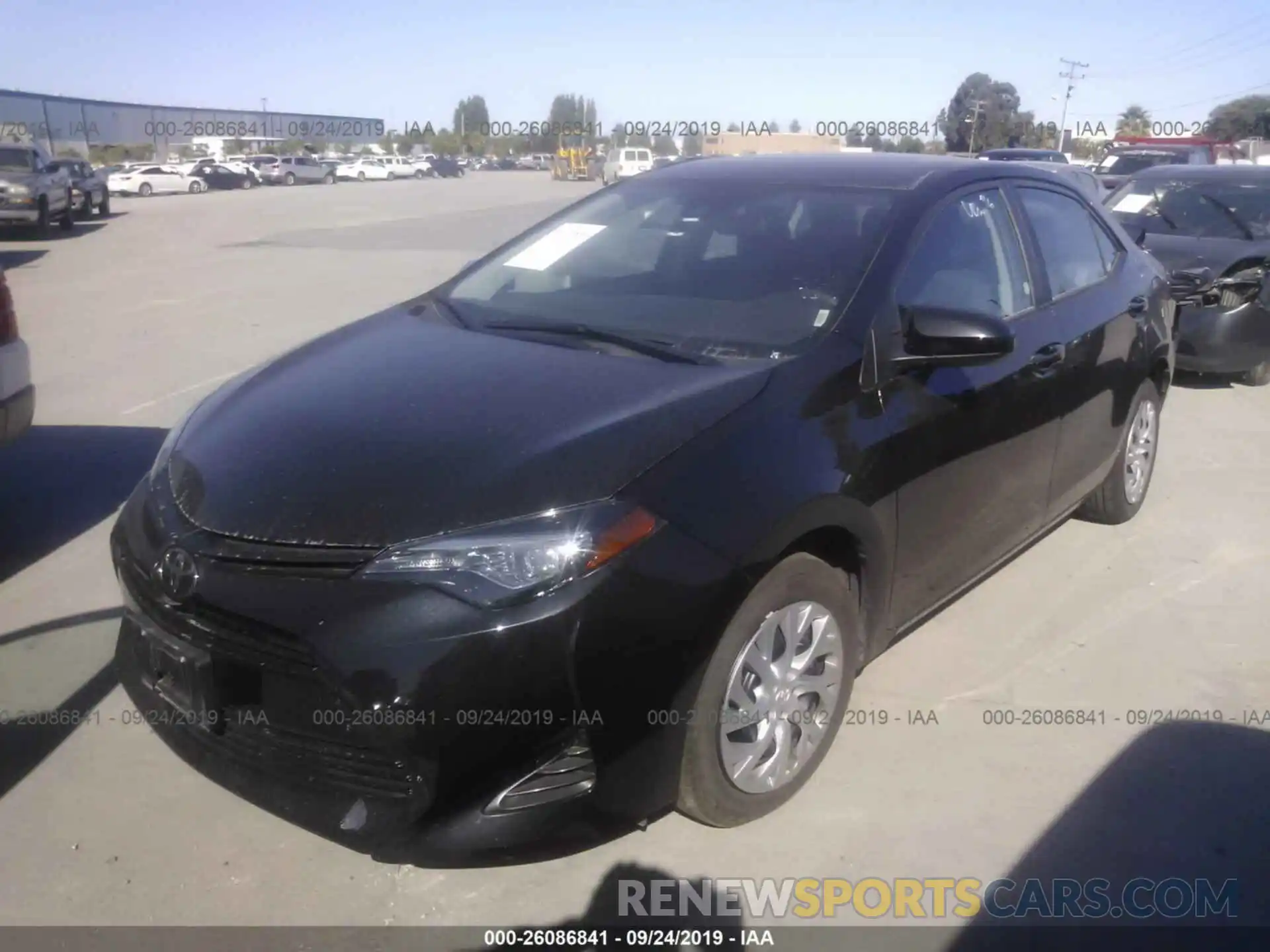 2 Photograph of a damaged car 2T1BURHE4KC235284 TOYOTA COROLLA 2019