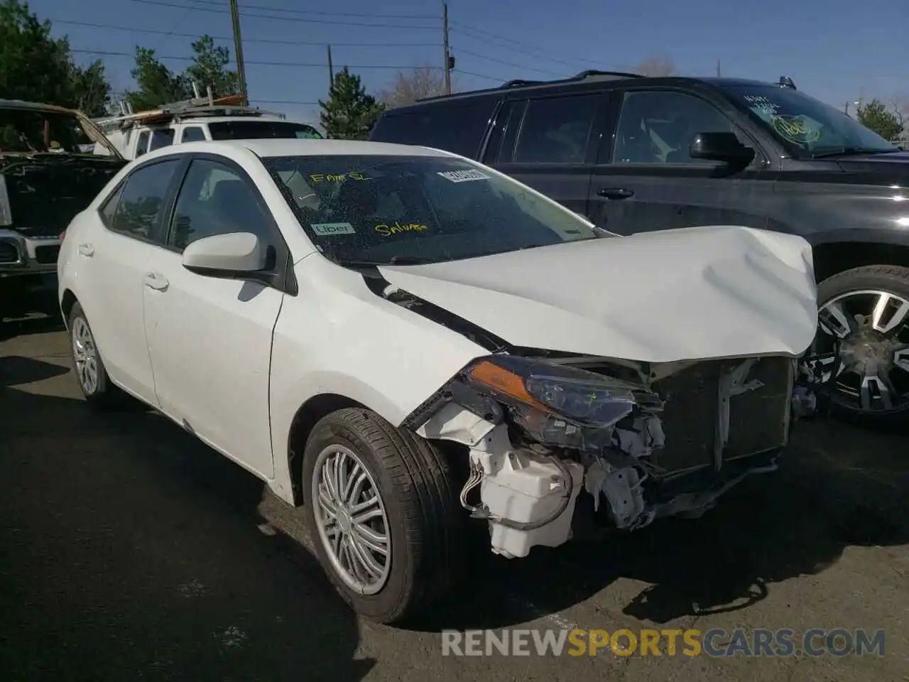 1 Photograph of a damaged car 2T1BURHE4KC236239 TOYOTA COROLLA 2019