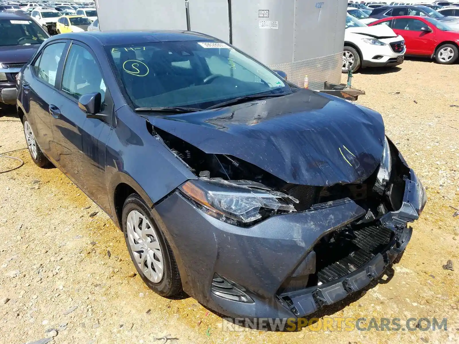 1 Photograph of a damaged car 2T1BURHE4KC236404 TOYOTA COROLLA 2019