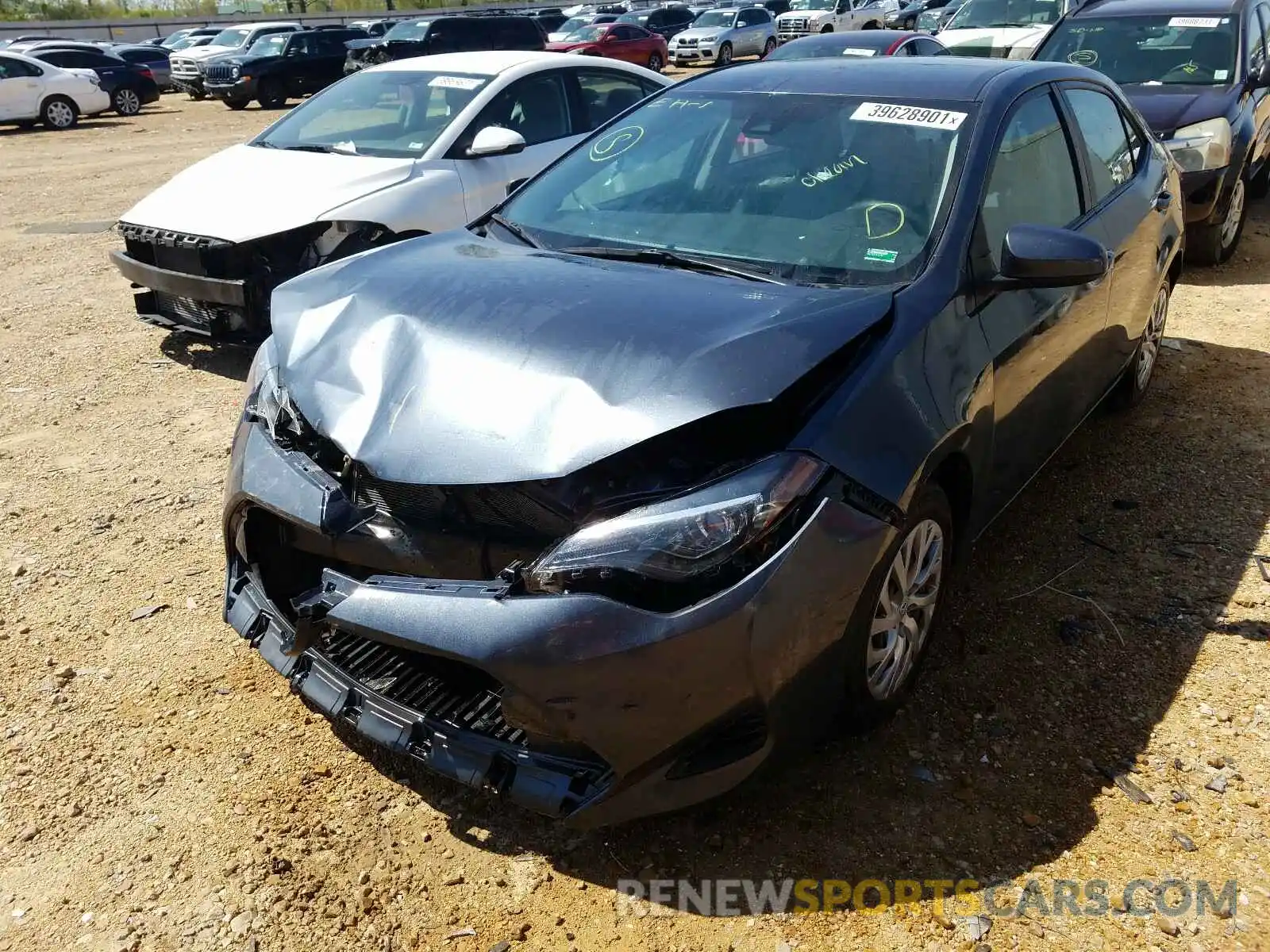 2 Photograph of a damaged car 2T1BURHE4KC236404 TOYOTA COROLLA 2019