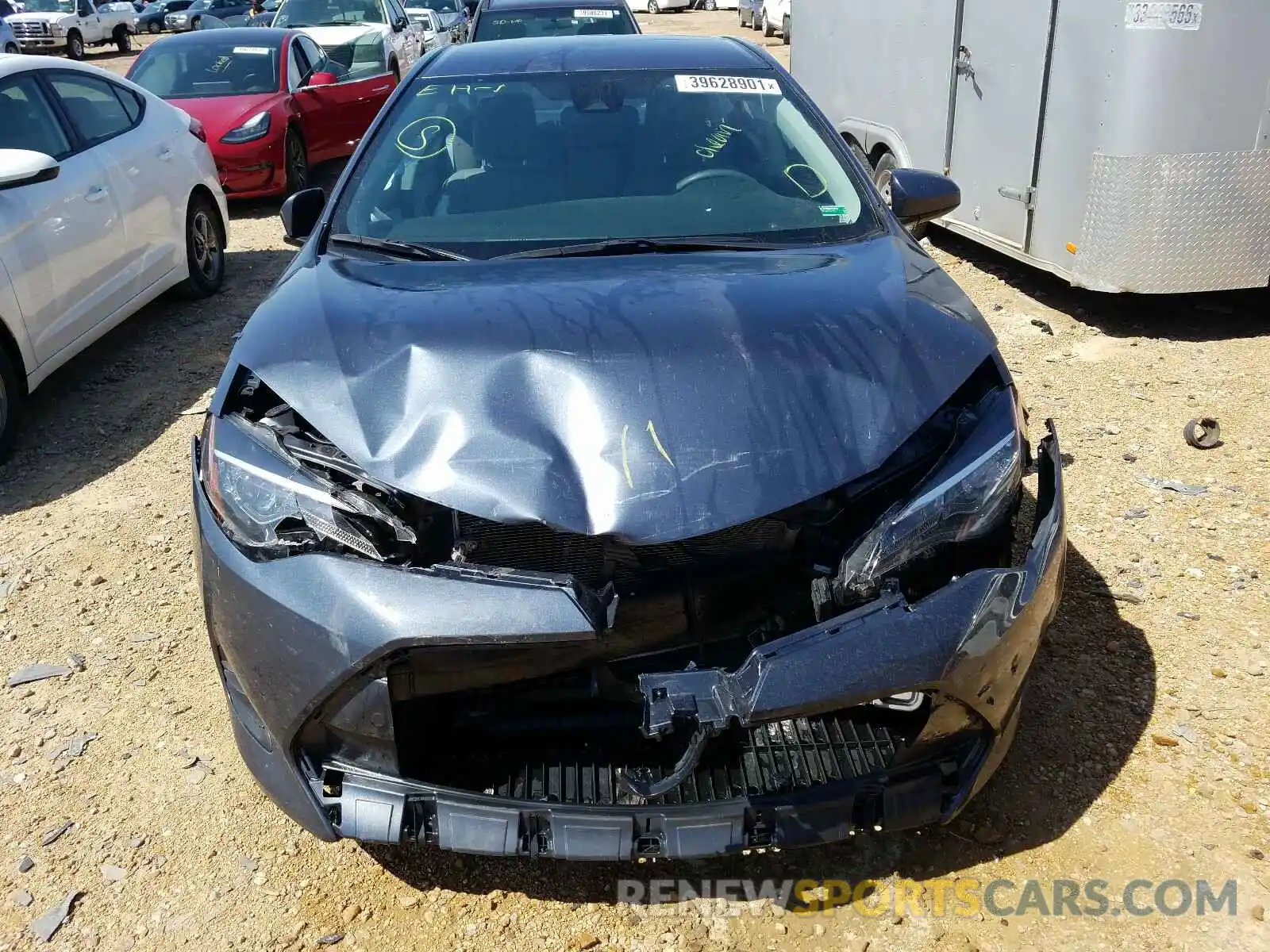 7 Photograph of a damaged car 2T1BURHE4KC236404 TOYOTA COROLLA 2019