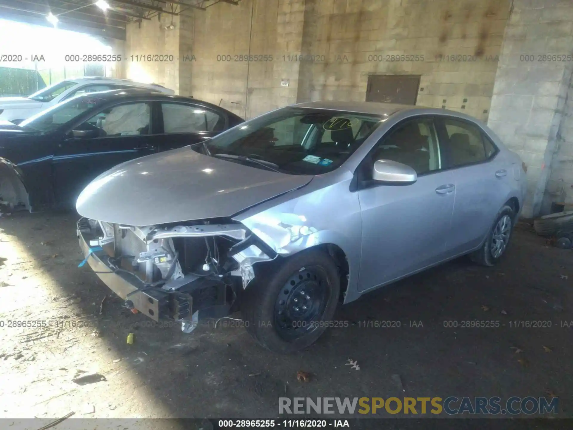 2 Фотография поврежденного автомобиля 2T1BURHE4KC236483 TOYOTA COROLLA 2019