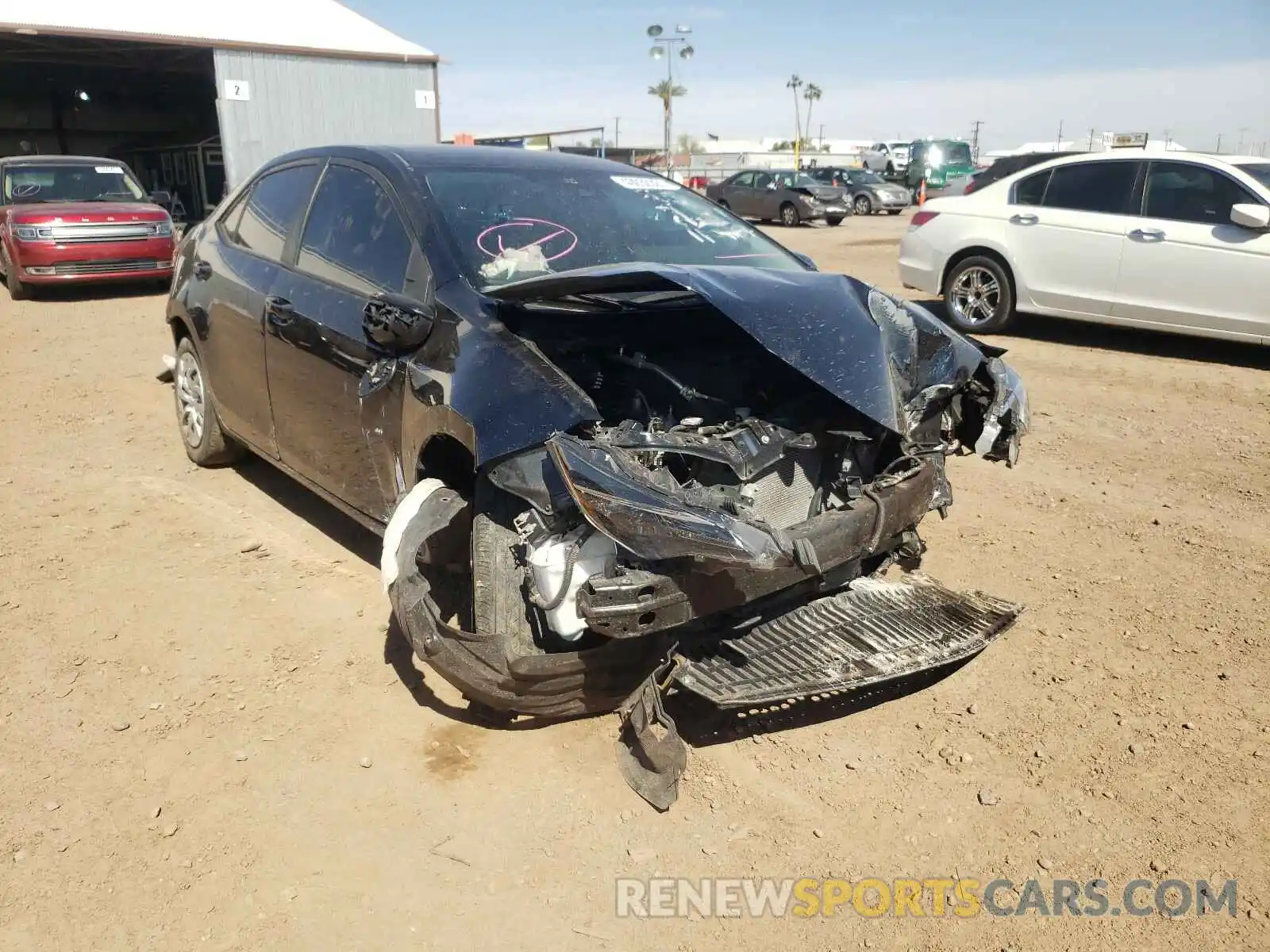 1 Photograph of a damaged car 2T1BURHE4KC237021 TOYOTA COROLLA 2019