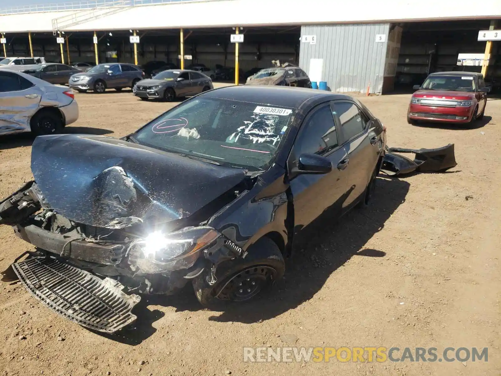 2 Photograph of a damaged car 2T1BURHE4KC237021 TOYOTA COROLLA 2019