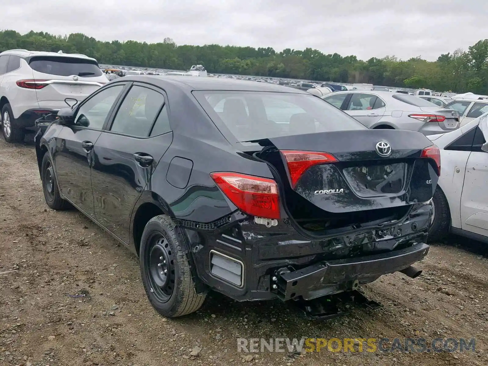 3 Photograph of a damaged car 2T1BURHE4KC237309 TOYOTA COROLLA 2019