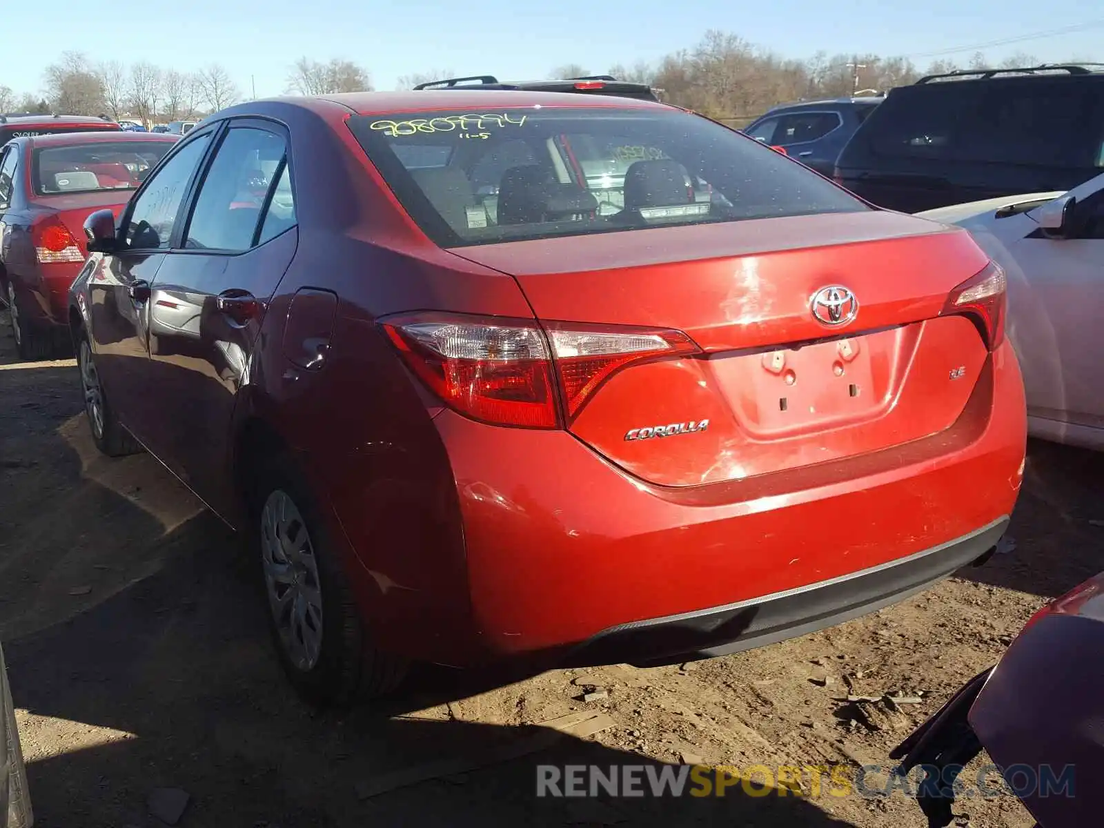 3 Photograph of a damaged car 2T1BURHE4KC237388 TOYOTA COROLLA 2019