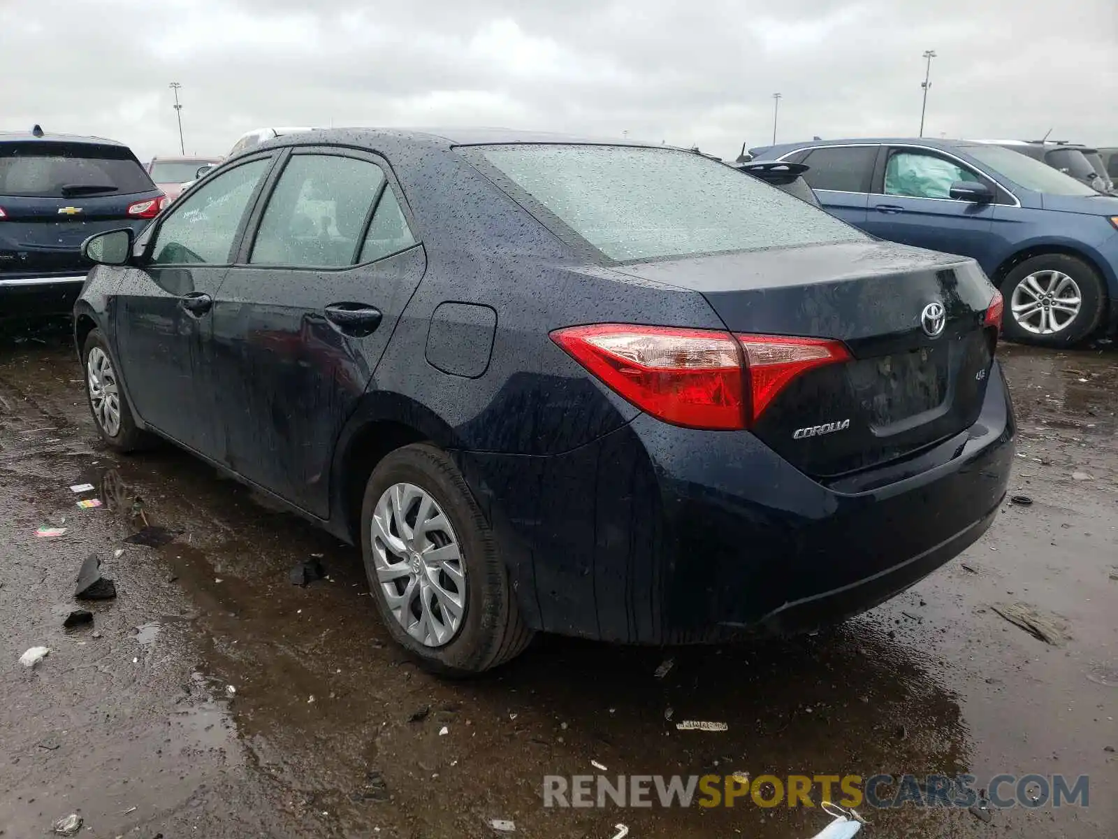 3 Photograph of a damaged car 2T1BURHE4KC237990 TOYOTA COROLLA 2019