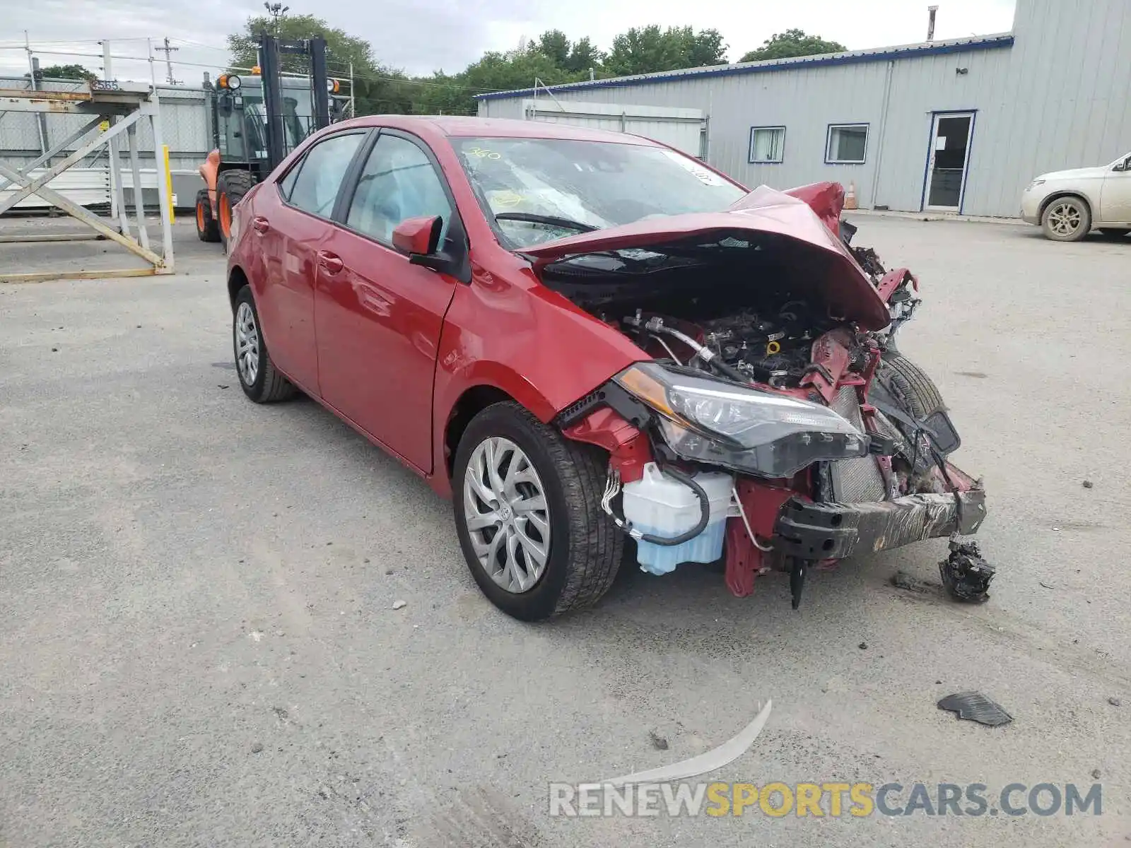 1 Photograph of a damaged car 2T1BURHE4KC238072 TOYOTA COROLLA 2019