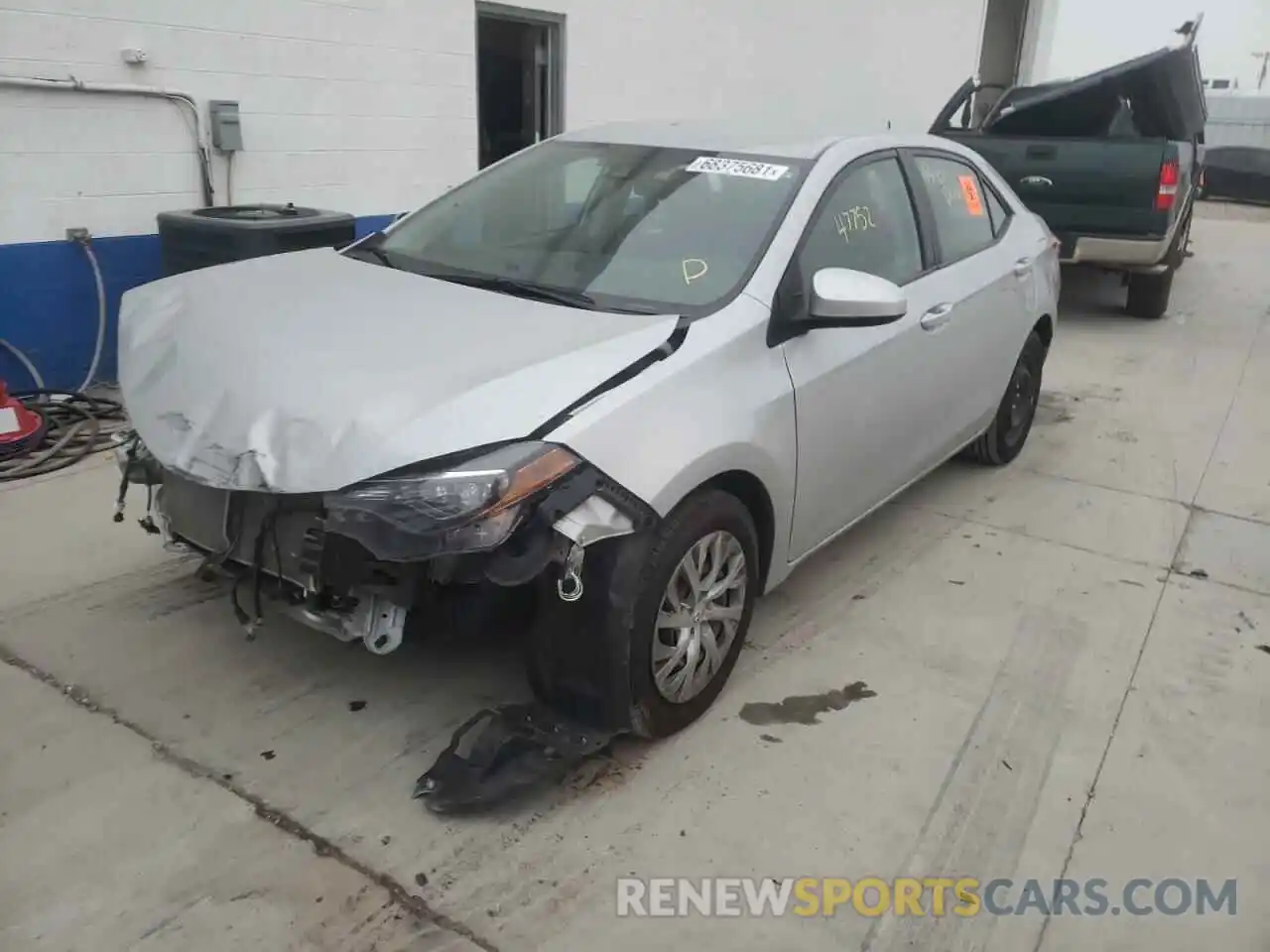 2 Photograph of a damaged car 2T1BURHE4KC238122 TOYOTA COROLLA 2019