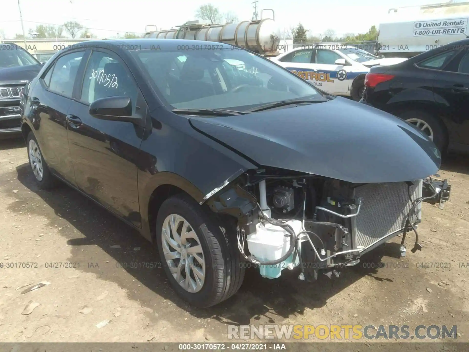 1 Photograph of a damaged car 2T1BURHE4KC239187 TOYOTA COROLLA 2019