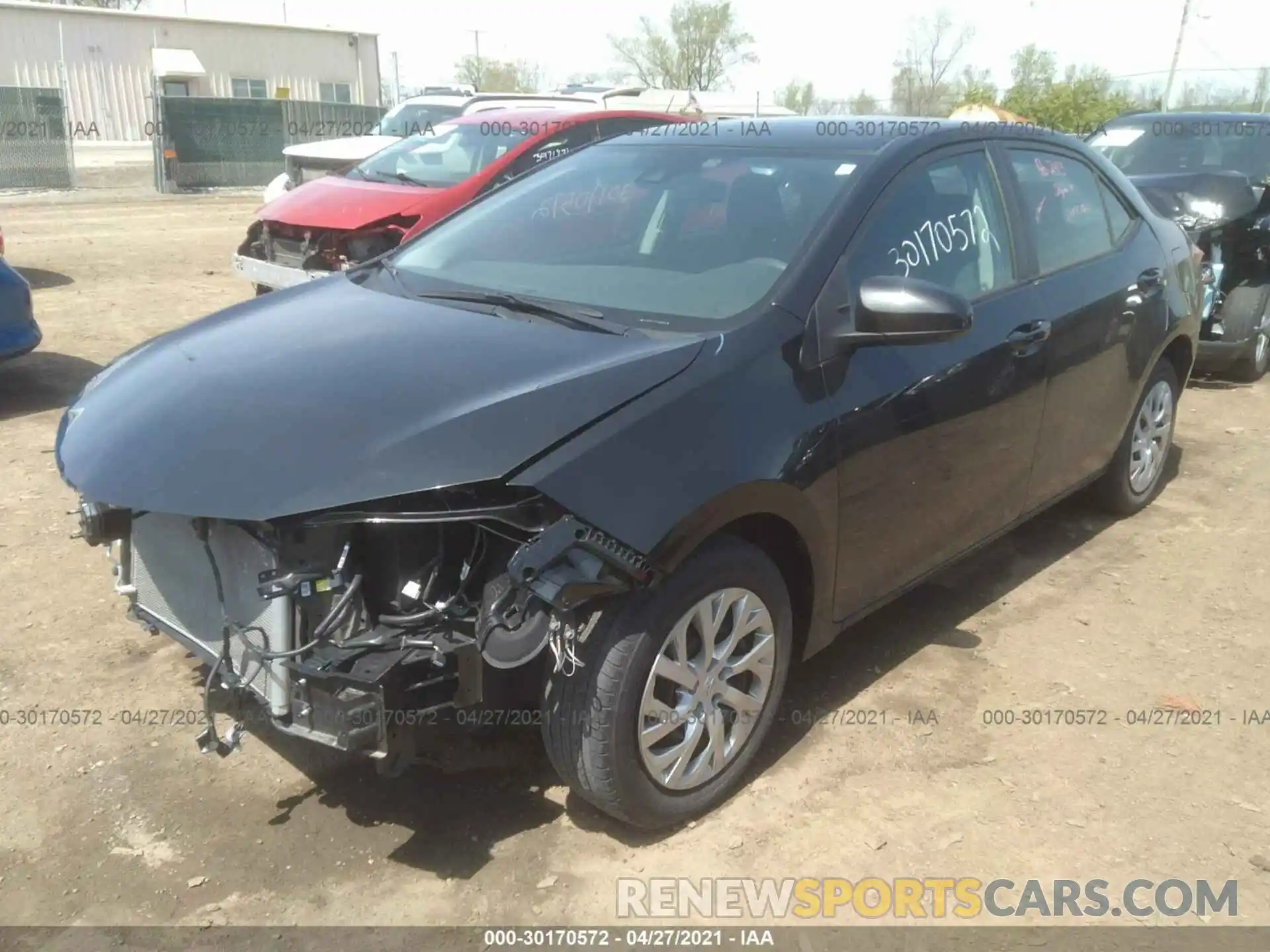 2 Photograph of a damaged car 2T1BURHE4KC239187 TOYOTA COROLLA 2019