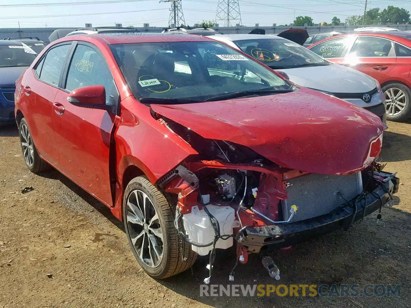 1 Photograph of a damaged car 2T1BURHE4KC239481 TOYOTA COROLLA 2019